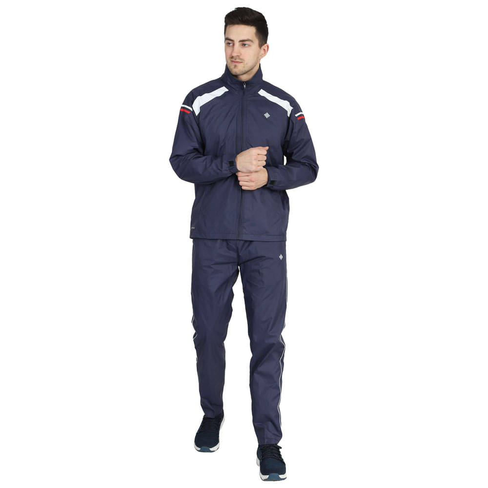     			NU9 Navy Polyester Regular Fit Men's Tracksuit ( Pack of 1 )