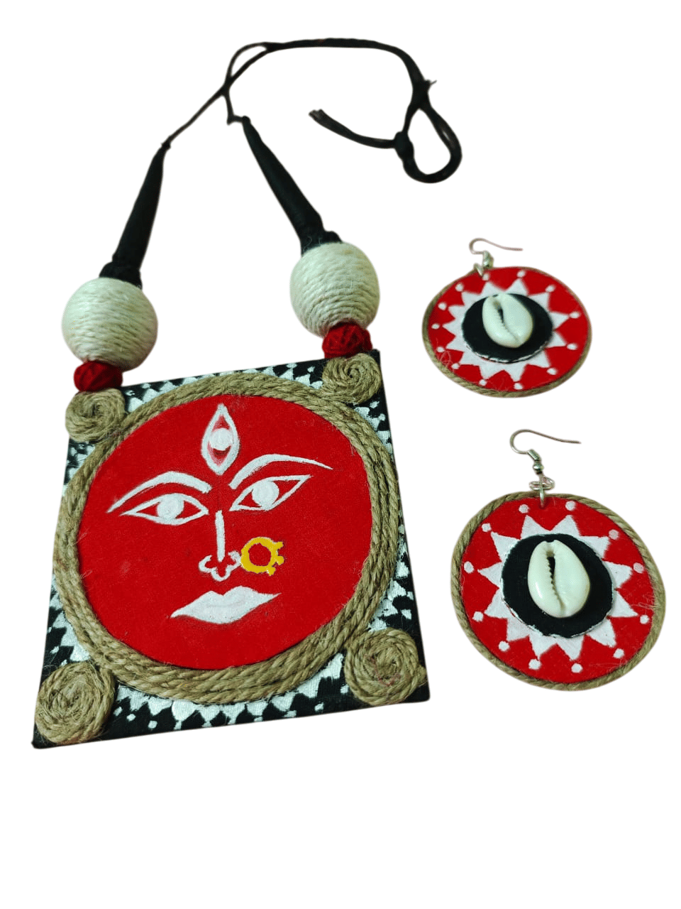     			PandoraBox Multi Color Jute Necklace Set ( Pack of 1 )