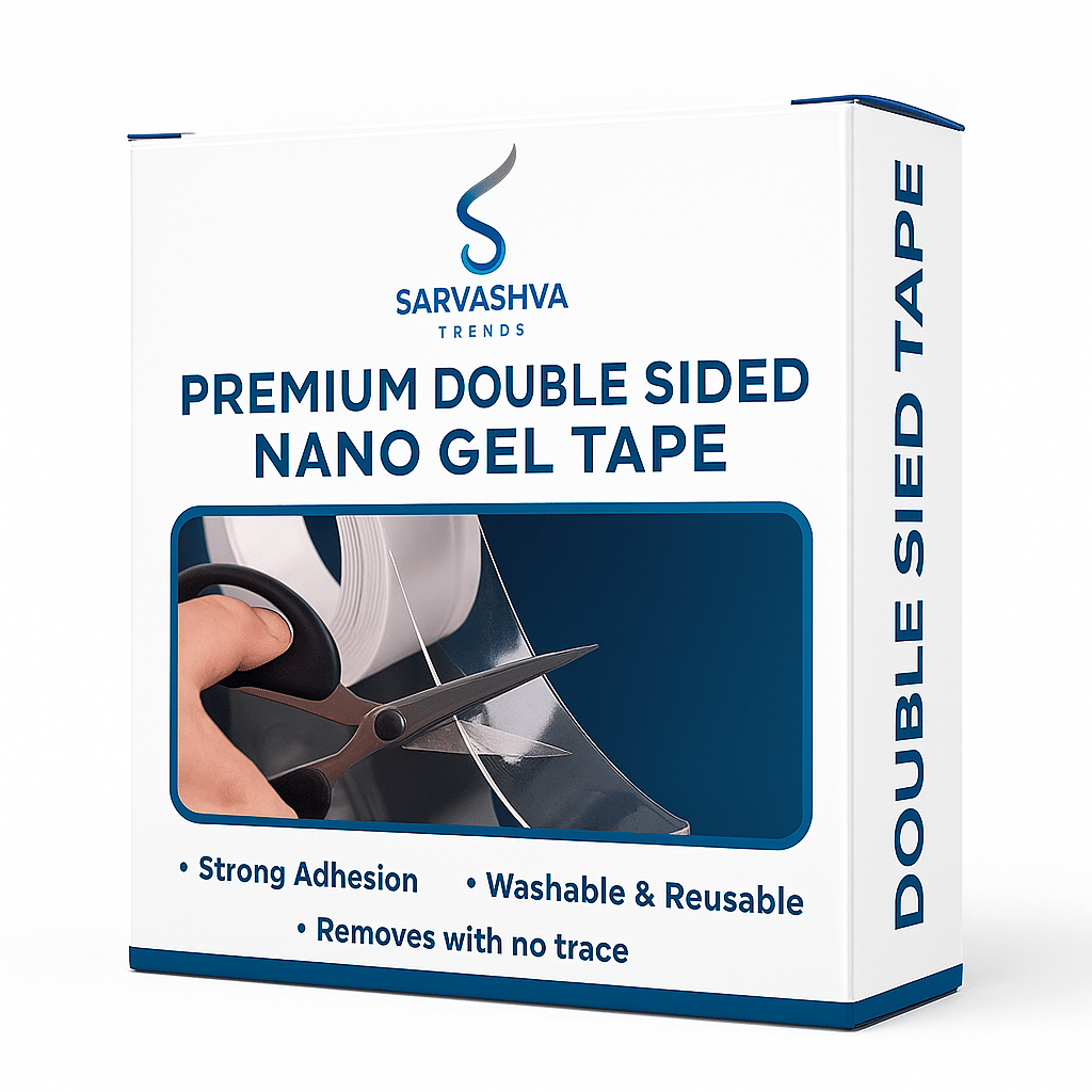     			Radhe Creation Transparent Double Sided Nano Tape ( Pack of 1 )
