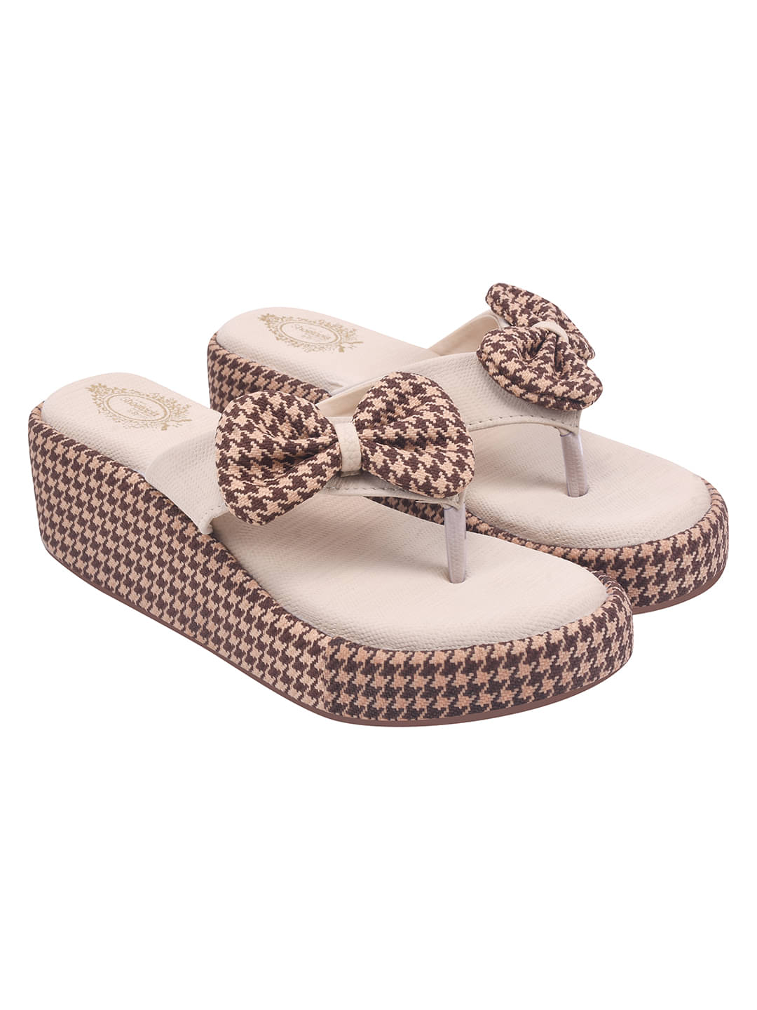     			Shoetopia Brown Women's Slip On Heels