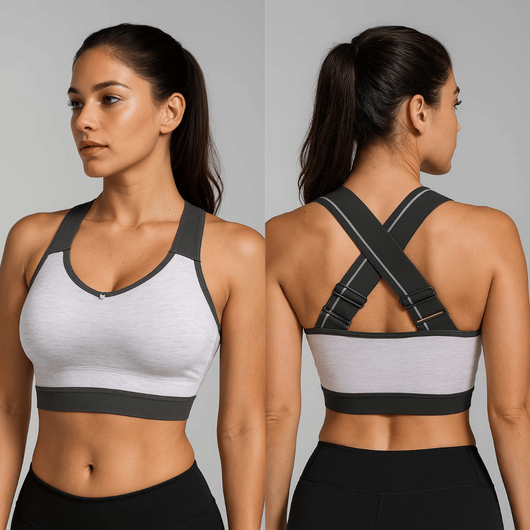     			SportZone Pack of 1 Lycra Non Padded Sports Bra For Women ( Grey )