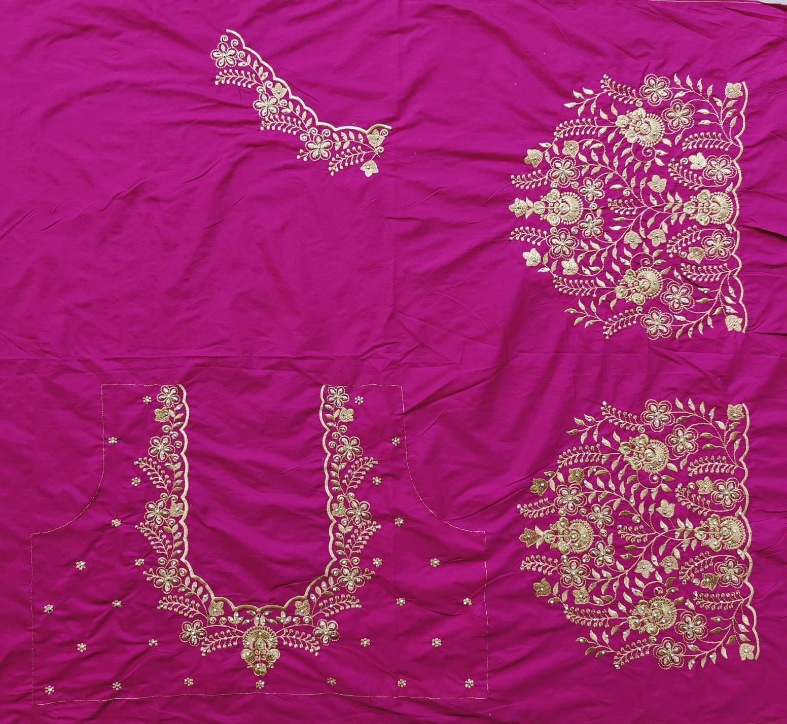 The White Rabbit Cotton Unstitched Unstitched Women's Blouse ( Purple ) The White Rabbit Cotton Unstitched Unstitched Women's Blouse ( Purple )