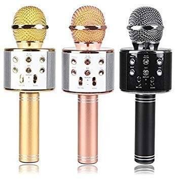 Toonkiz Wireless Mic Advance Handheld Wireless Singing Mike Multi-Function Bluetooth Karaoke Mic with Microphone Speaker for All Smart Toonkiz Wireless Mic Advance Handheld Wireless Singing Mike Multi-Function Bluetooth Karaoke Mic with Microphone Speaker for All Smart