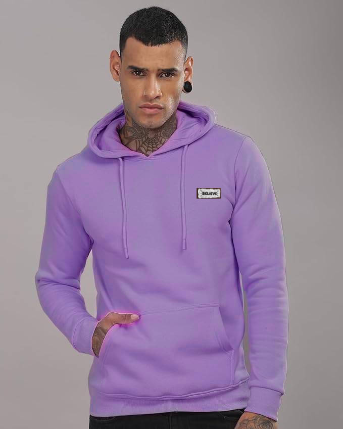 fashlook Woollen Hooded Men's Sweatshirt - Purple ( Pack of 1 )     			fashlook Woollen Hooded Men's Sweatshirt - Purple ( Pack of 1 )