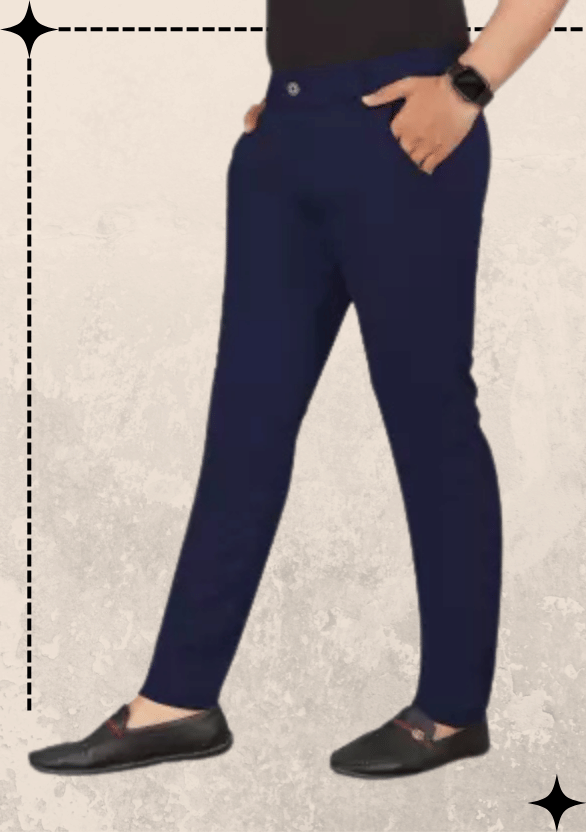 ikigai Blue Lycra Men's Trackpants ( Pack of 1 ) - Track Pants | Buy online on ZillyBuy