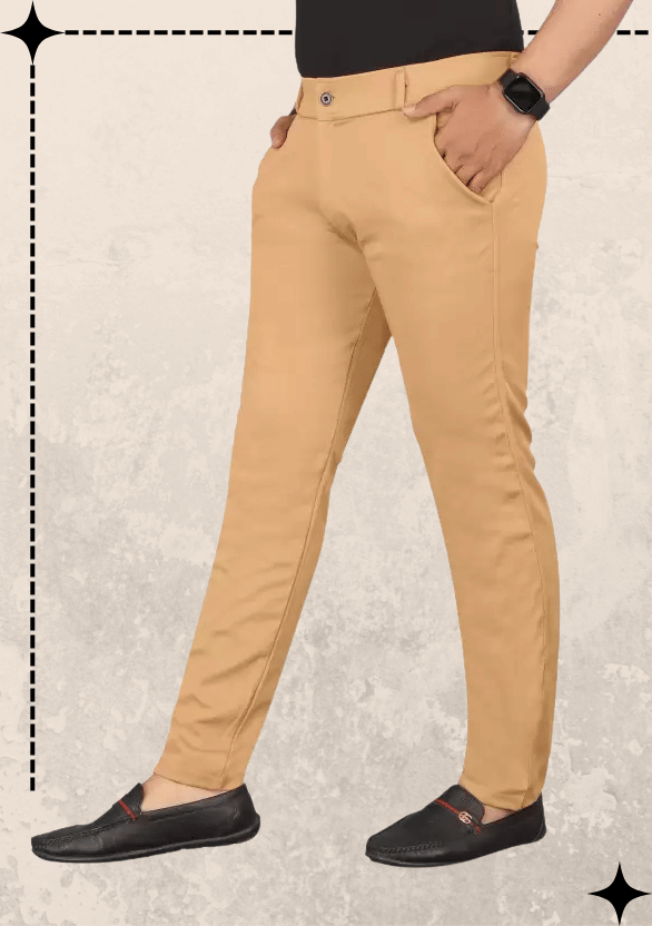 ikigai Khaki Lycra Men's Trackpants ( Pack of 1 ) ikigai Khaki Lycra Men's Trackpants ( Pack of 1 )