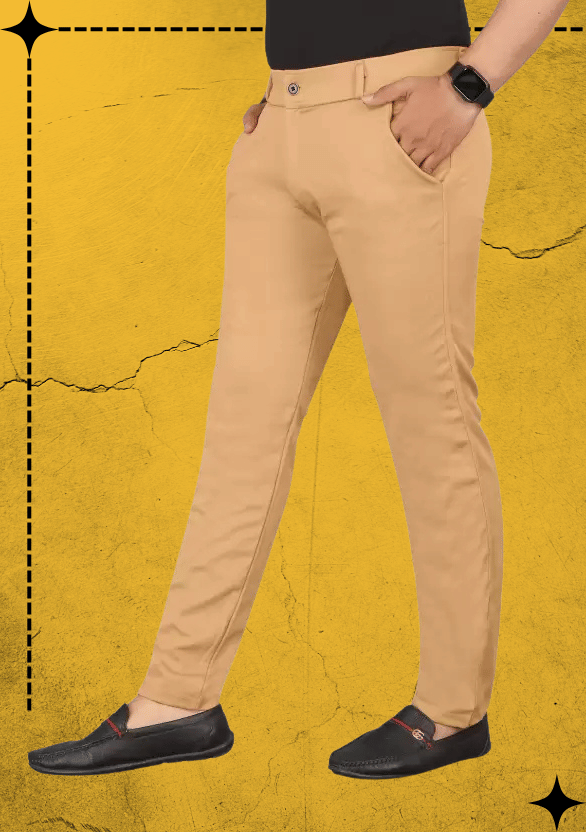 ikigai Khaki Lycra Men's Trackpants ( Pack of 1 )     			ikigai Khaki Lycra Men's Trackpants ( Pack of 1 )