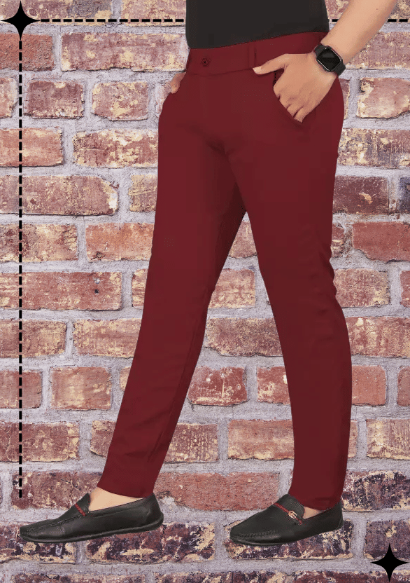     			ikigai Maroon Lycra Men's Trackpants ( Pack of 1 )