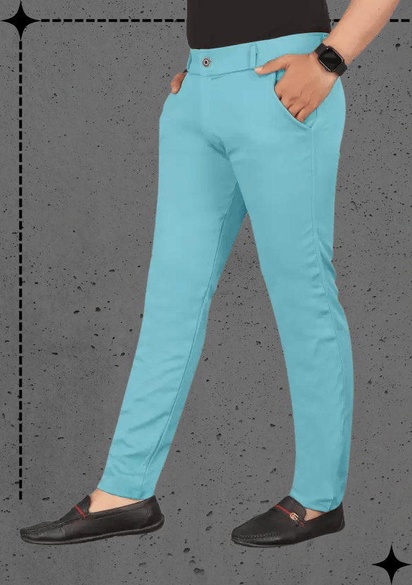ikigai Sky Blue Lycra Men's Trackpants ( Pack of 1 )     			ikigai Sky Blue Lycra Men's Trackpants ( Pack of 1 )