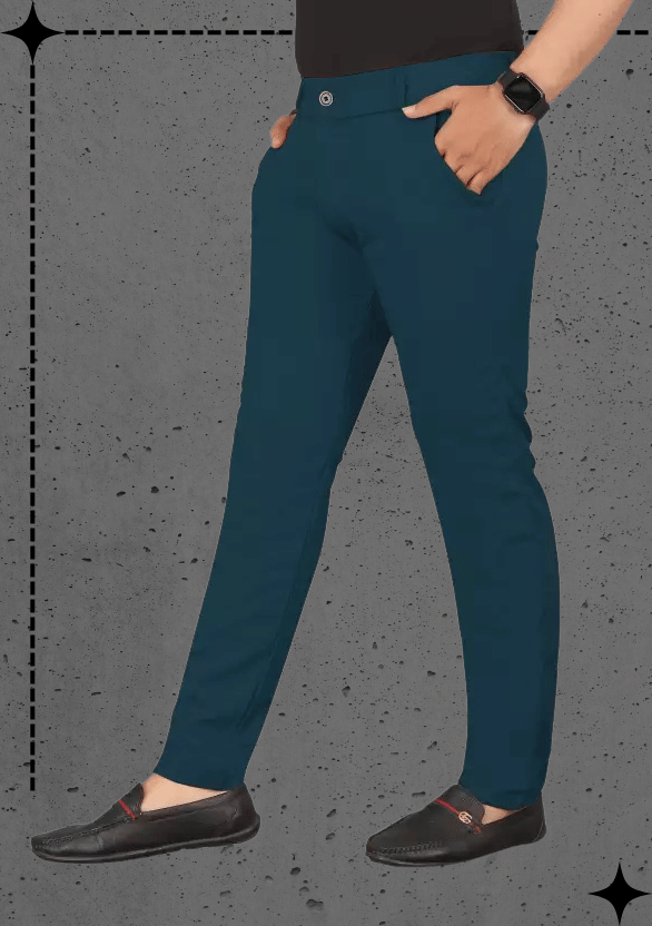     			ikigai Teal Lycra Men's Trackpants ( Pack of 1 )