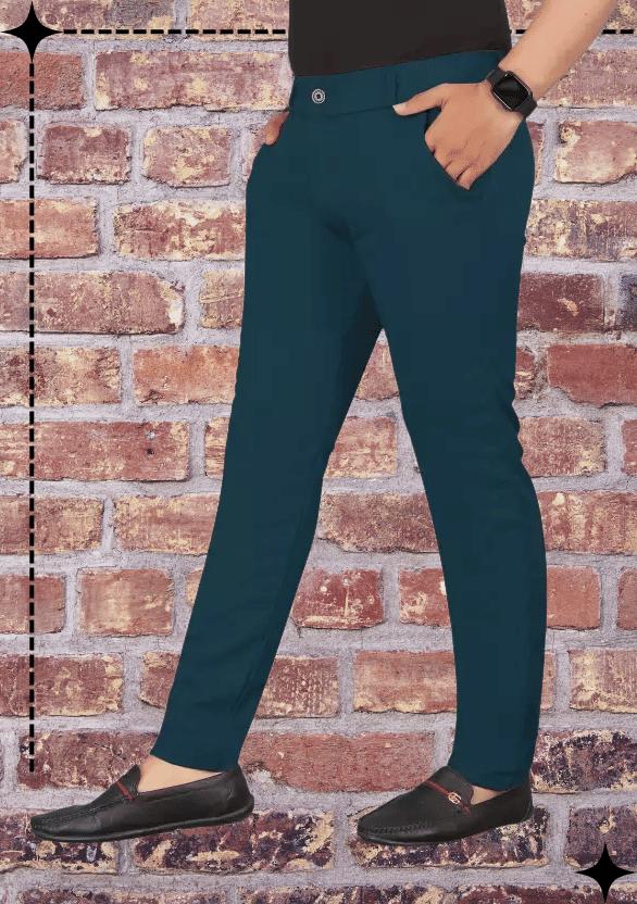     			ikigai Teal Lycra Men's Trackpants ( Pack of 1 )