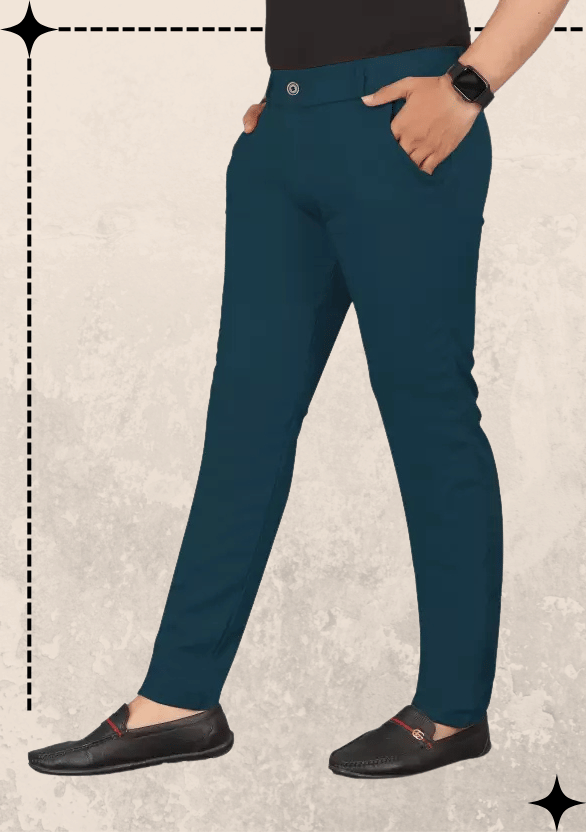     			ikigai Teal Lycra Men's Trackpants ( Pack of 1 )