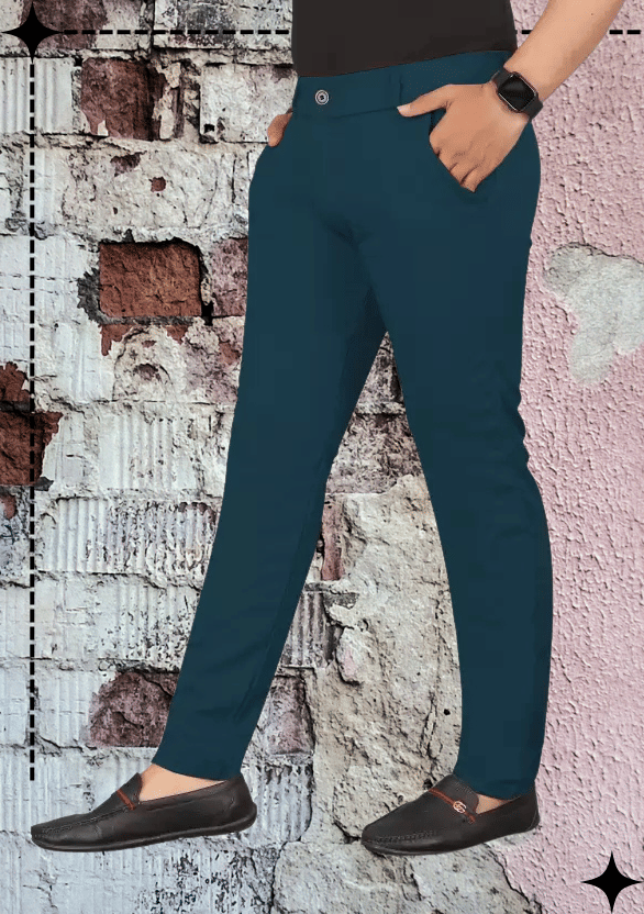     			ikigai Teal Lycra Men's Trackpants ( Pack of 1 )
