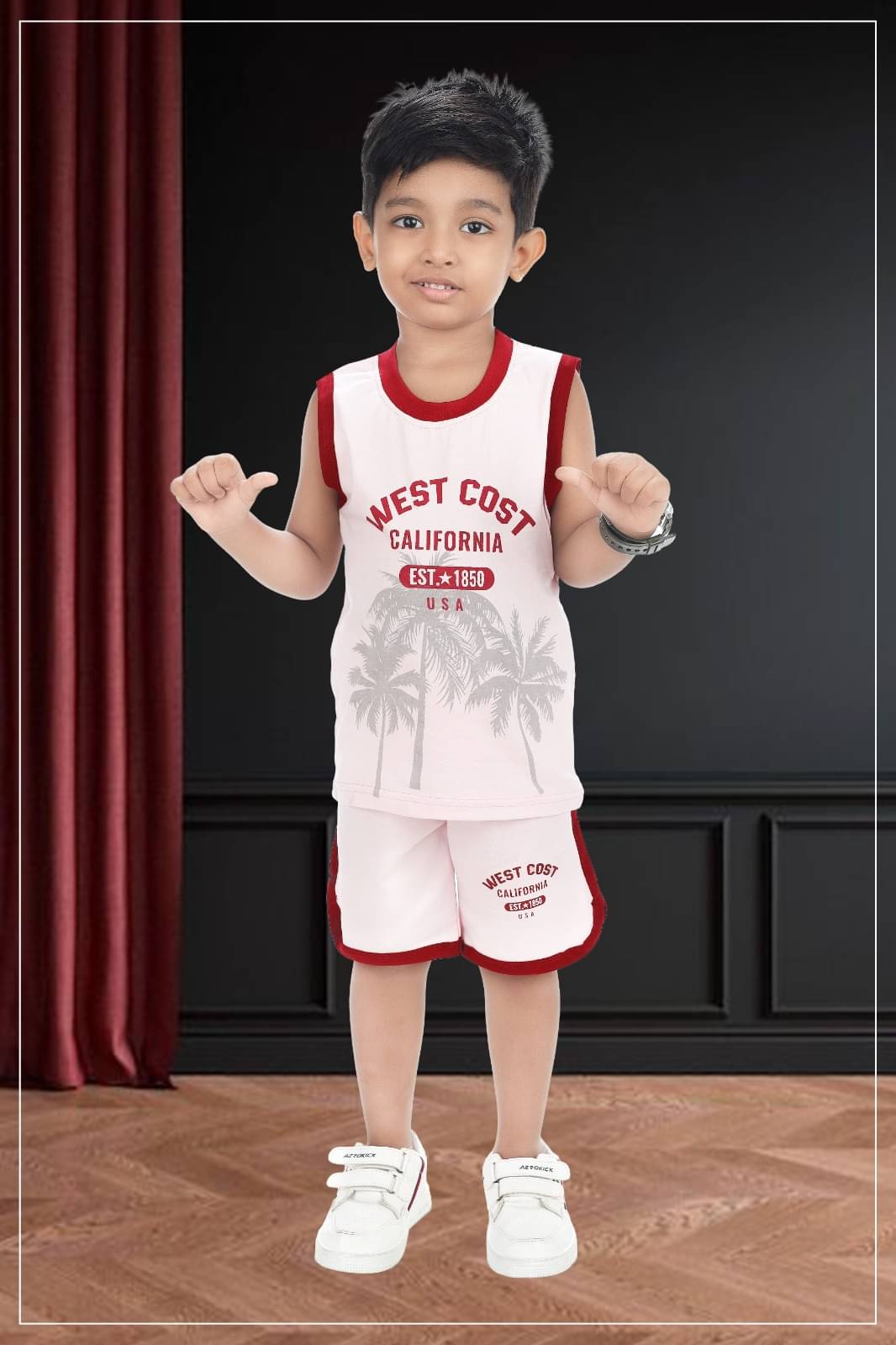     			s muktar garments Pack of 1 Baby Boys Cotton Blend T-Shirt & Shorts Set ( Multicolor )