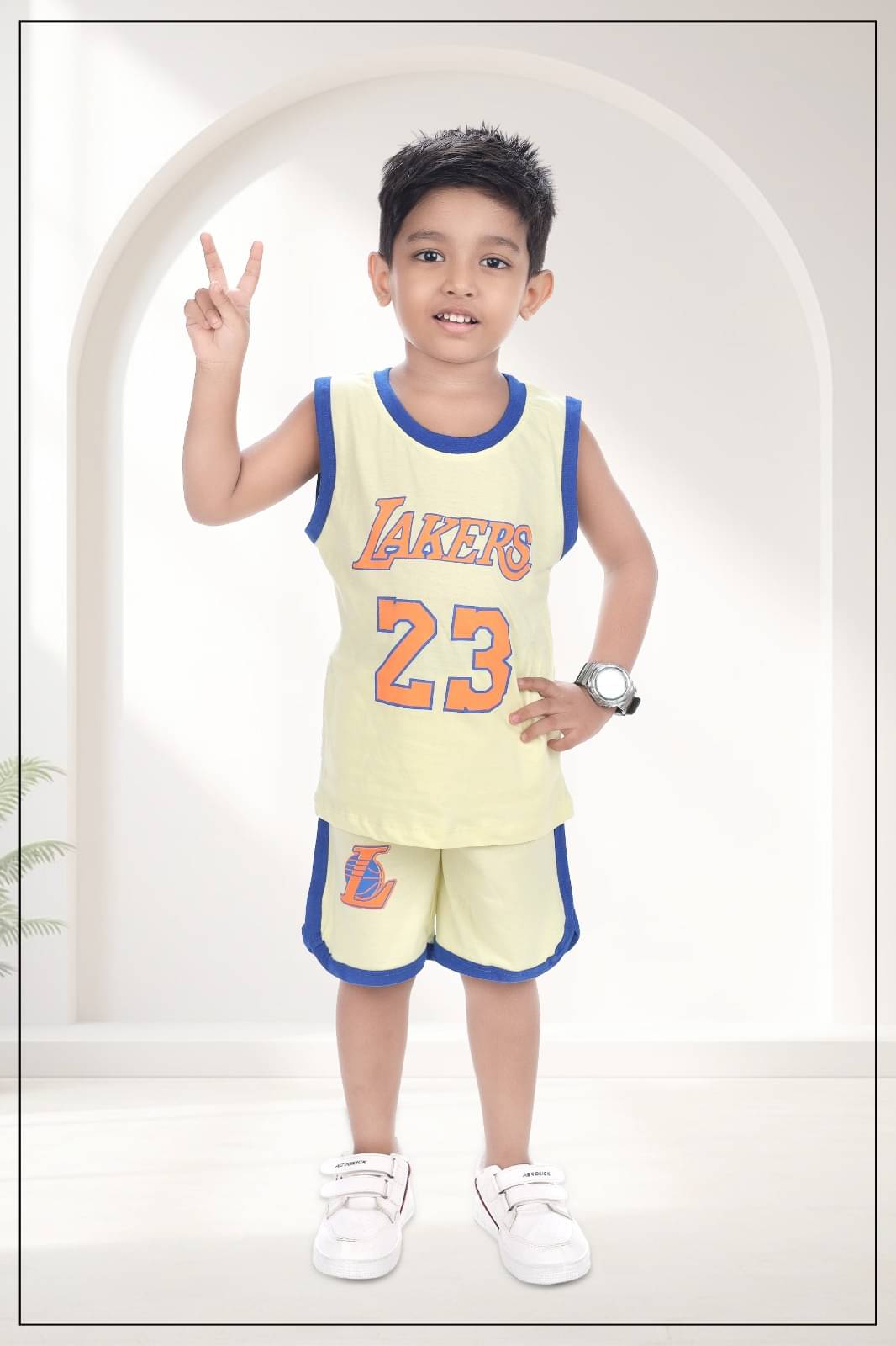    			s muktar garments Pack of 1 Baby Boys Cotton Blend T-Shirt & Shorts Set ( Multicolor )