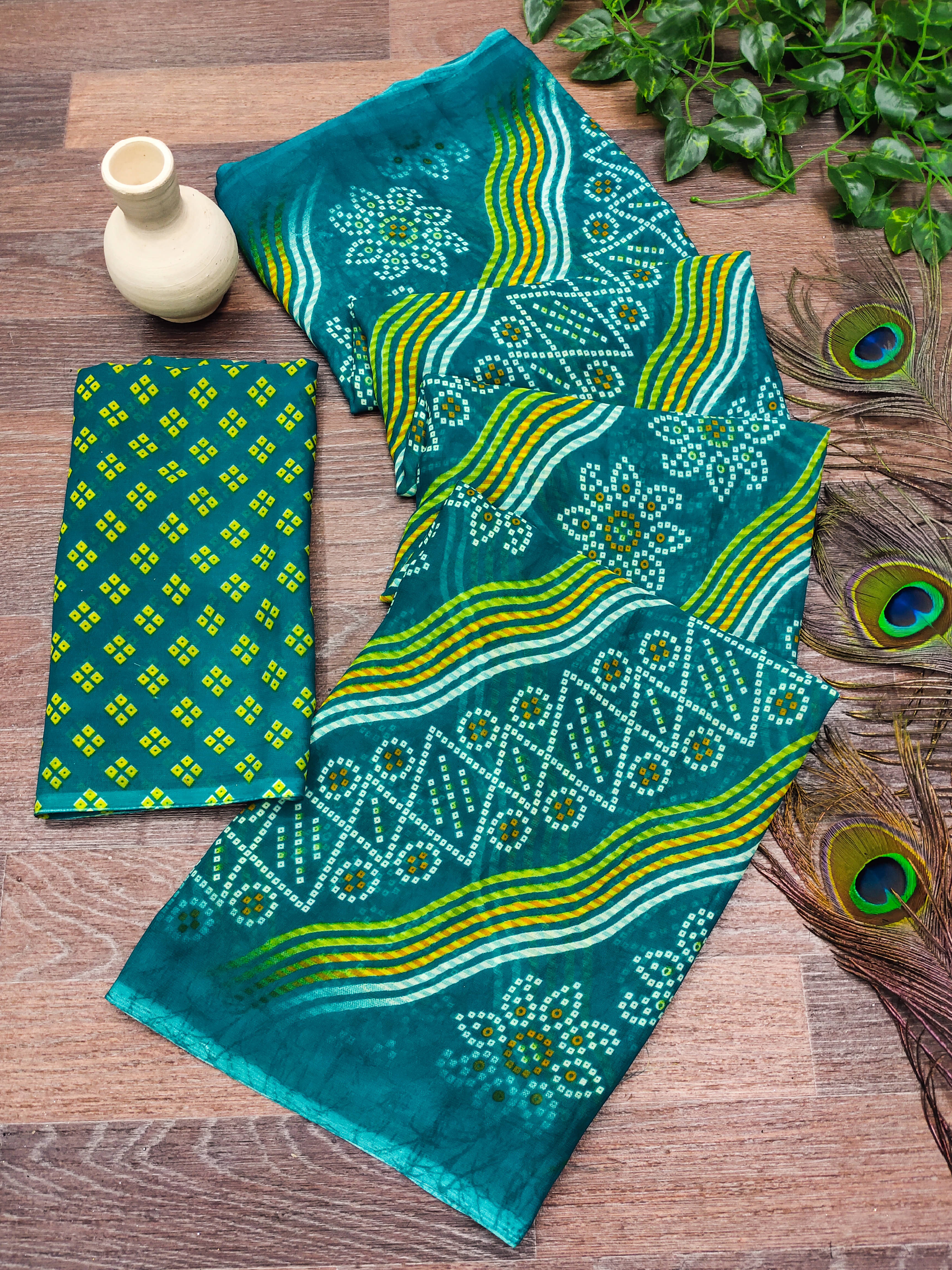 ANAND SAREES Georgette Printed Kasavu Saree With Unstitched Blouse Piece ( RAMA ) ANAND SAREES Georgette Printed Kasavu Saree With Unstitched Blouse Piece ( RAMA )