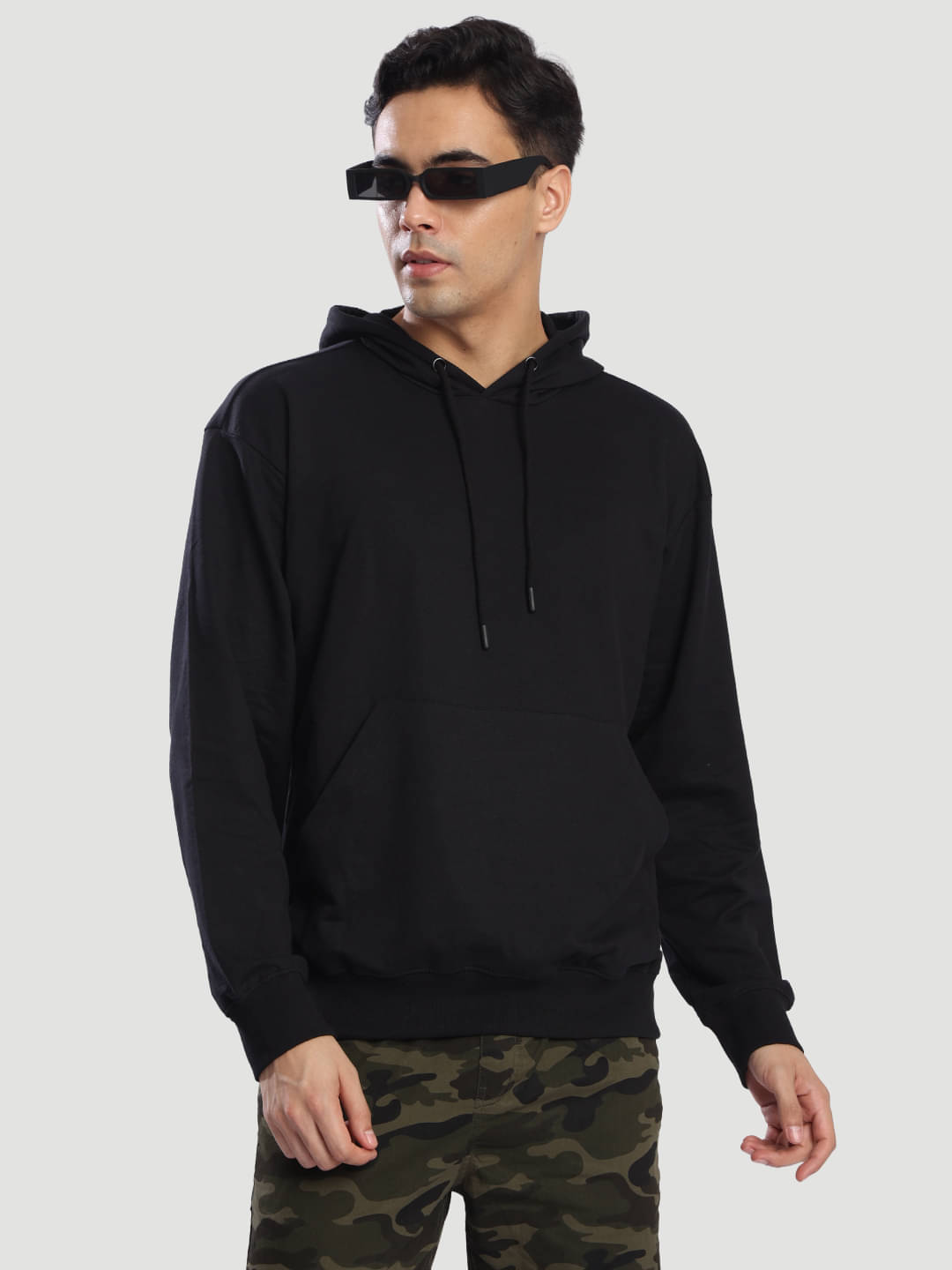 Bene Kleed Cotton Hooded Men's Sweatshirt - Black ( Pack of 1 ) Bene Kleed Cotton Hooded Men's Sweatshirt - Black ( Pack of 1 )