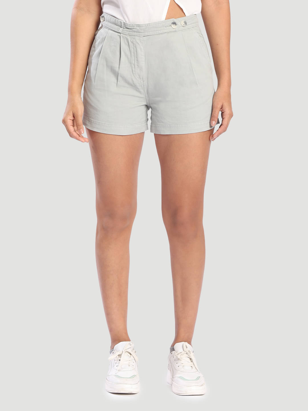     			Bene Kleed Women Cotton Blend Regular Shorts ( Grey )
