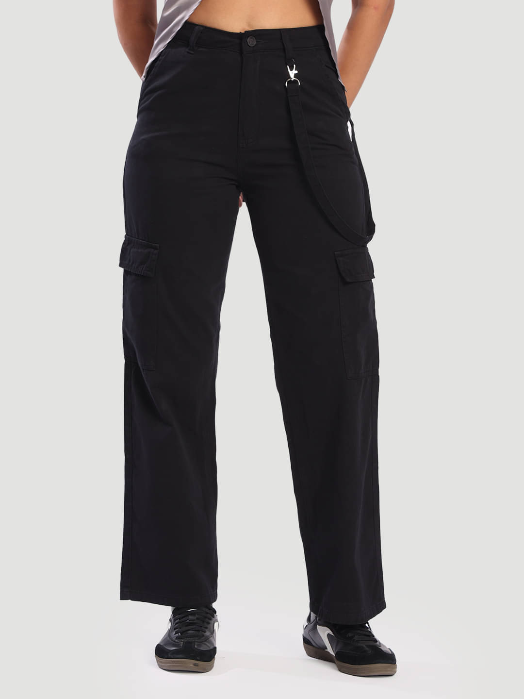     			Bene Kleed Women Cotton Casual Trousers ( Black )