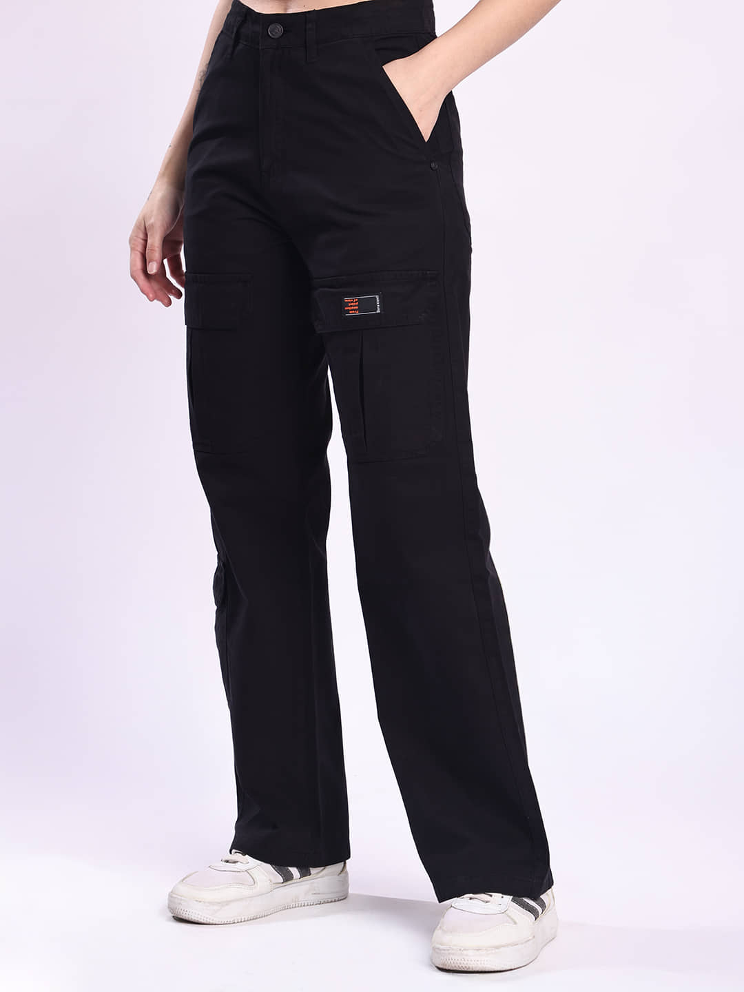 Bene Kleed Women Cotton Casual Trousers ( Black ) - Trousers | Buy online on ZillyBuy