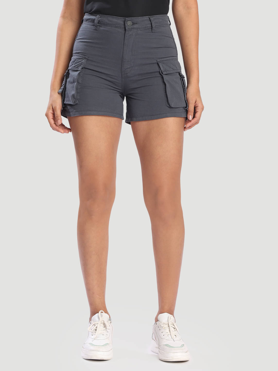     			Bene Kleed Women Cotton Regular Shorts ( Grey )
