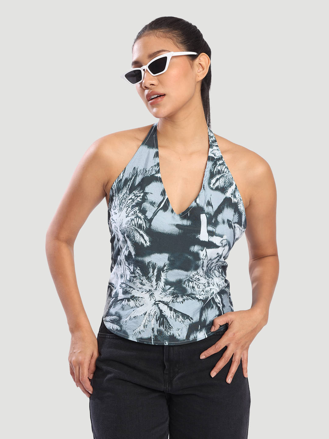     			Bene Kleed Women's Polyester A-Line Top ( Dark Grey )