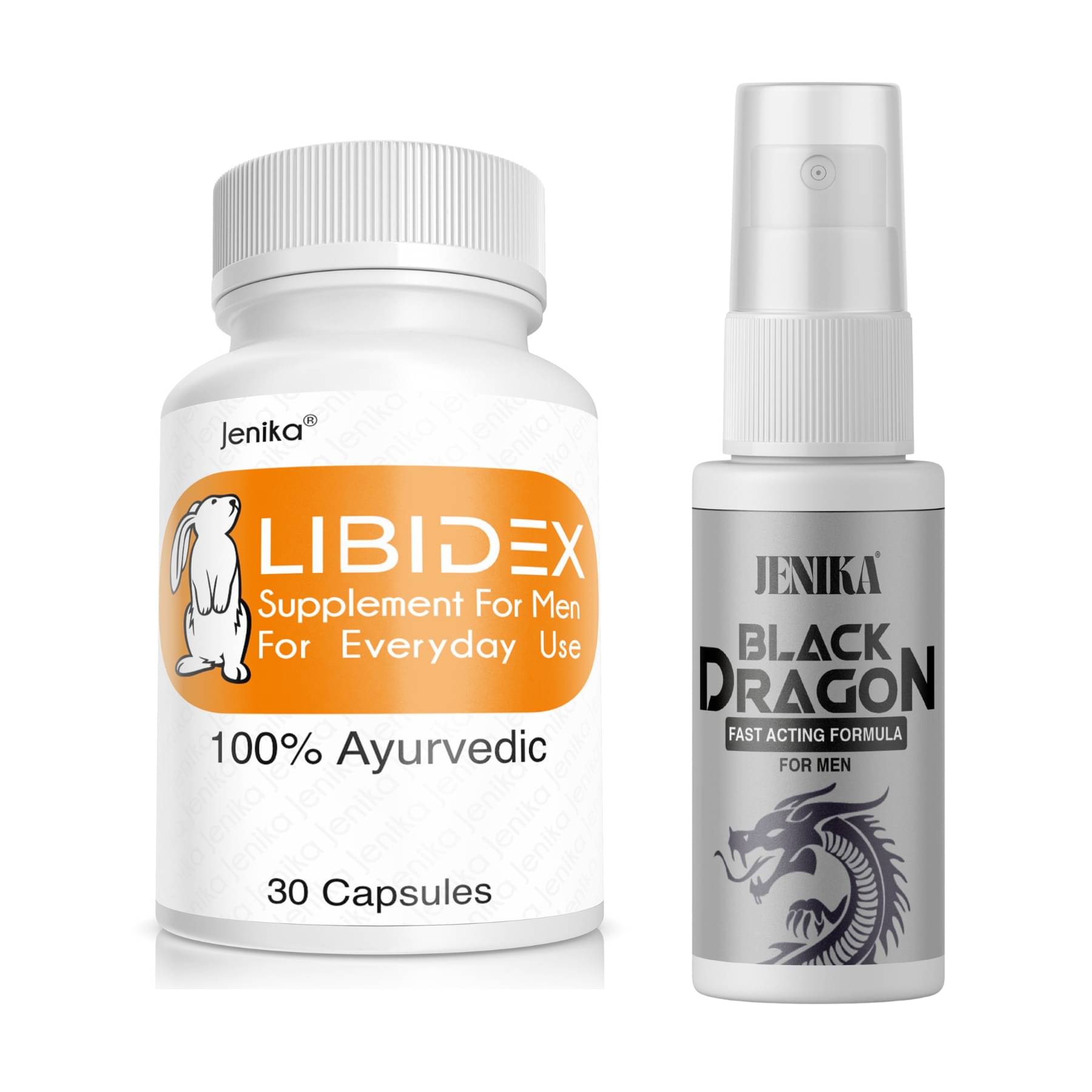 Jenika Libidex Capsule For Men 30 Capsules & BD oil 50ml Jenika Libidex Capsule For Men 30 Capsules & BD oil 50ml
