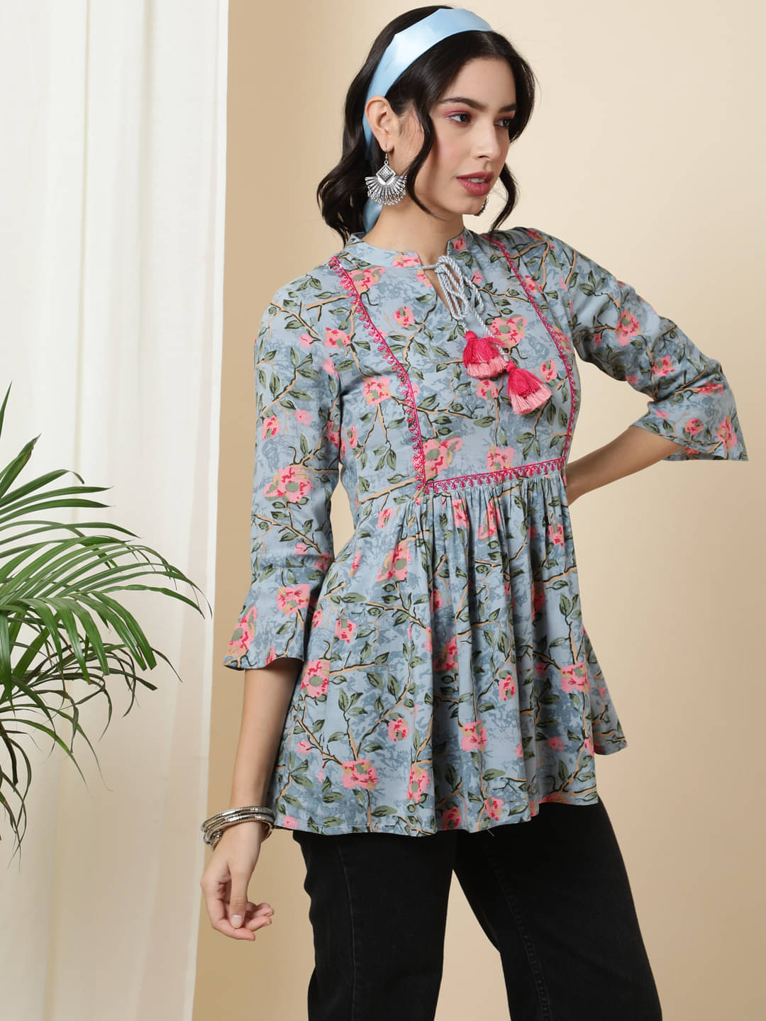     			Kimayra Women's Viscose Rayon Tunic ( Multicolor )