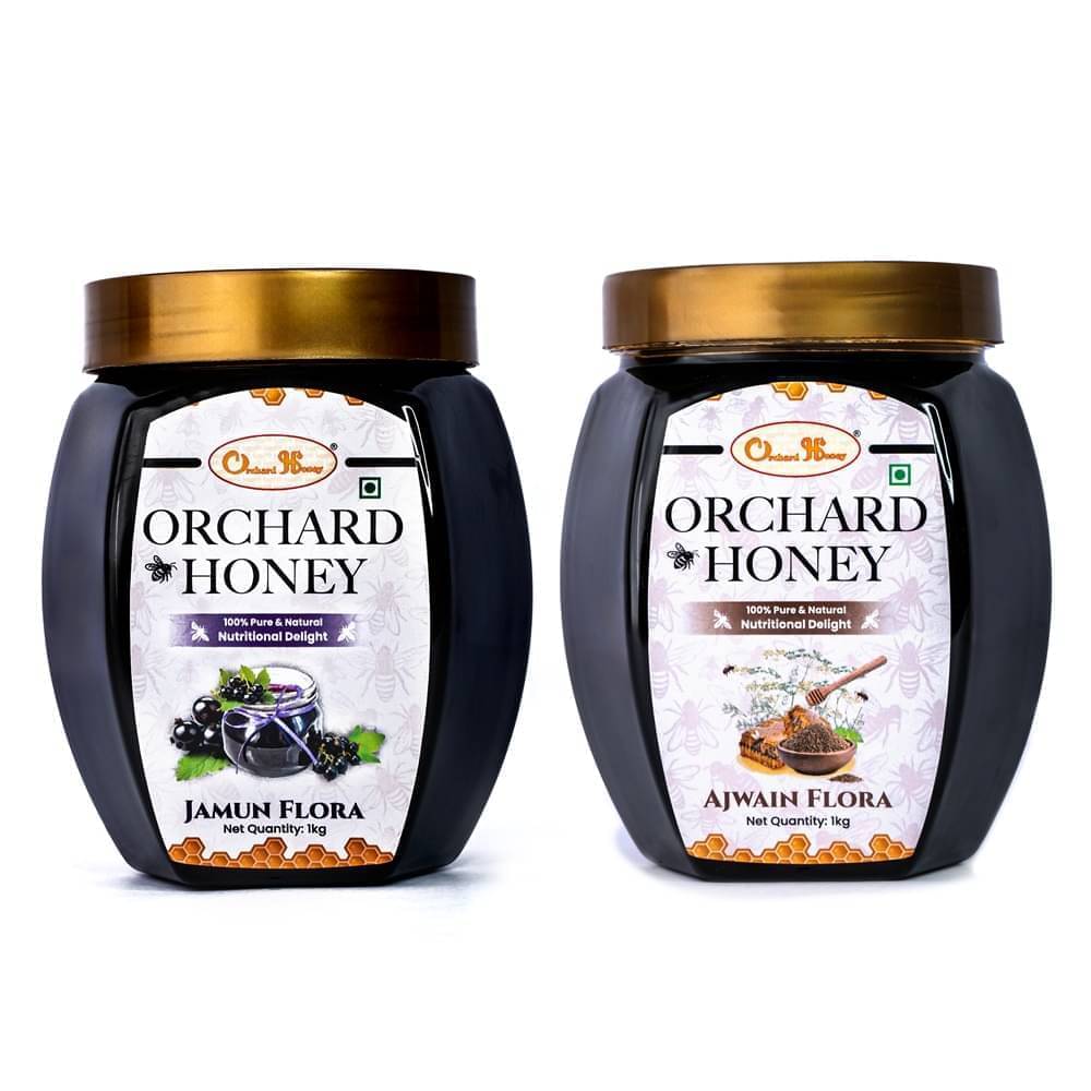     			Orchard Honey Forest Honey Ajwain & Jamun Flora 2 kg Pack of 2