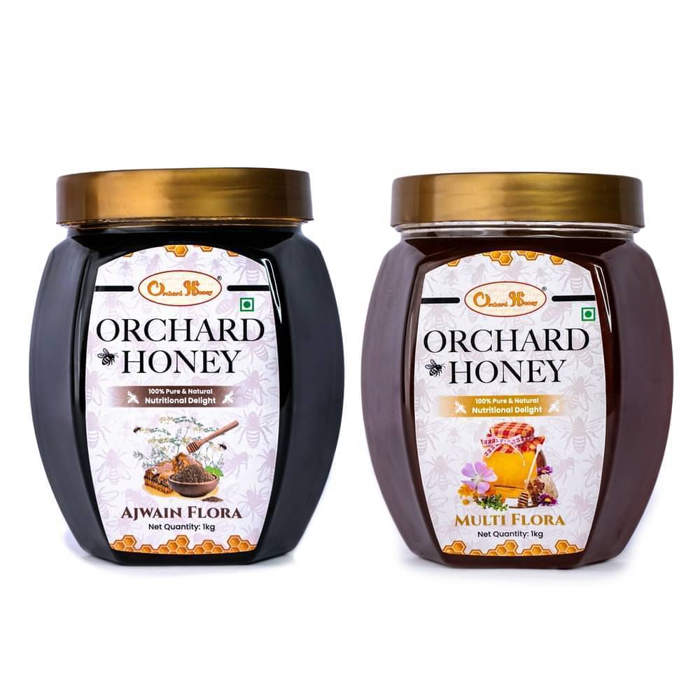     			Orchard Honey Forest Honey Ajwain & Multi Flora 2 kg Pack of 2
