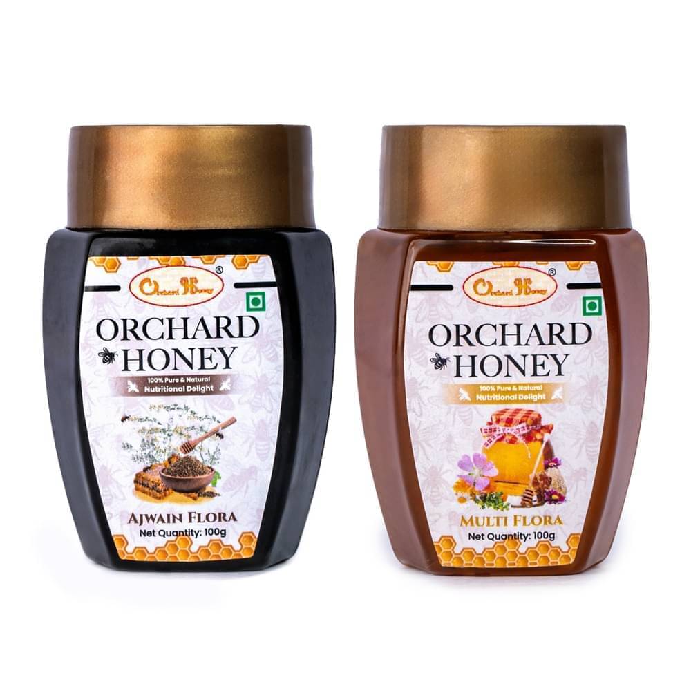     			Orchard Honey Forest Honey Ajwain & Multi Flora 200 g Pack of 2