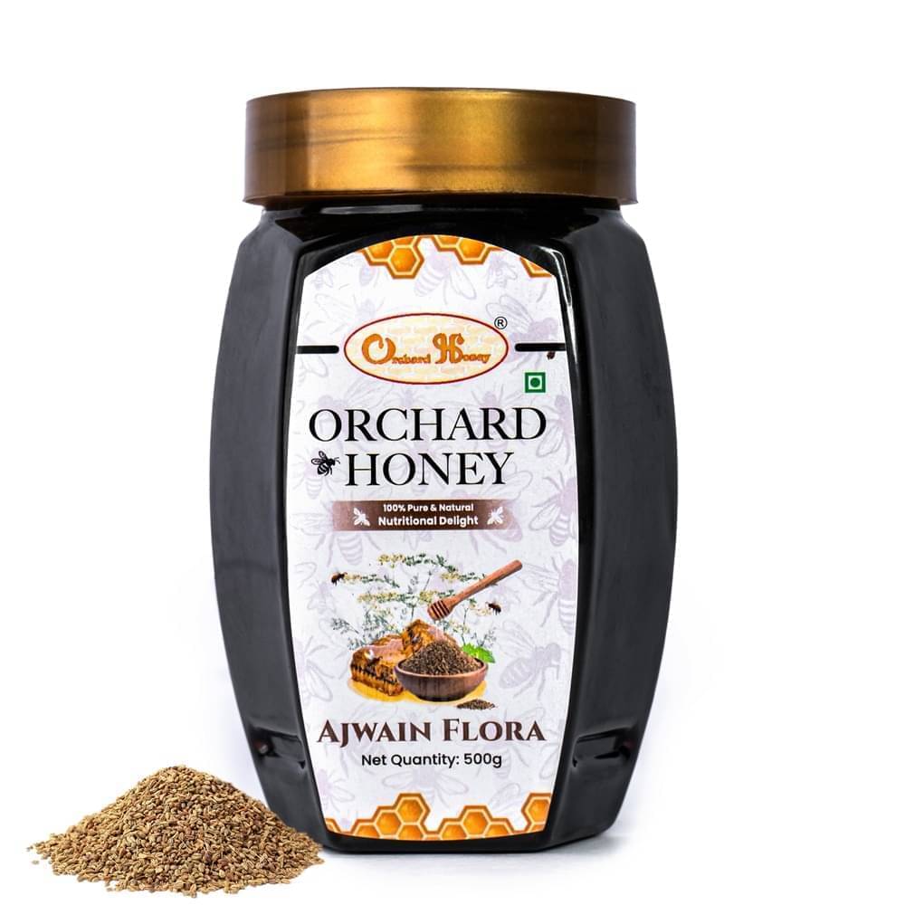 Orchard Honey Forest Honey Ajwain Flora Honey 500 g     			Orchard Honey Forest Honey Ajwain Flora Honey 500 g