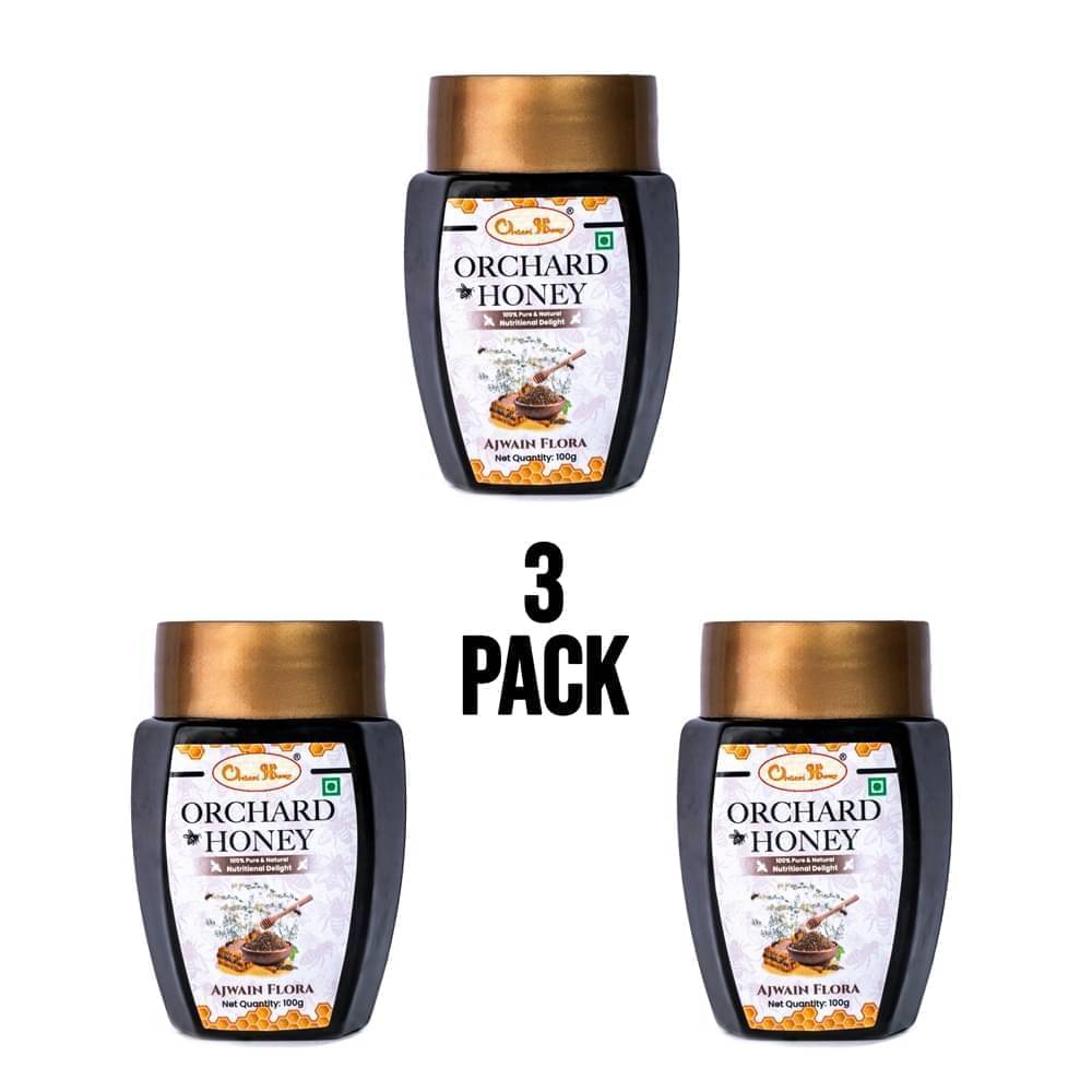     			Orchard Honey Forest Honey Ajwain Flora 100 g Pack of 3