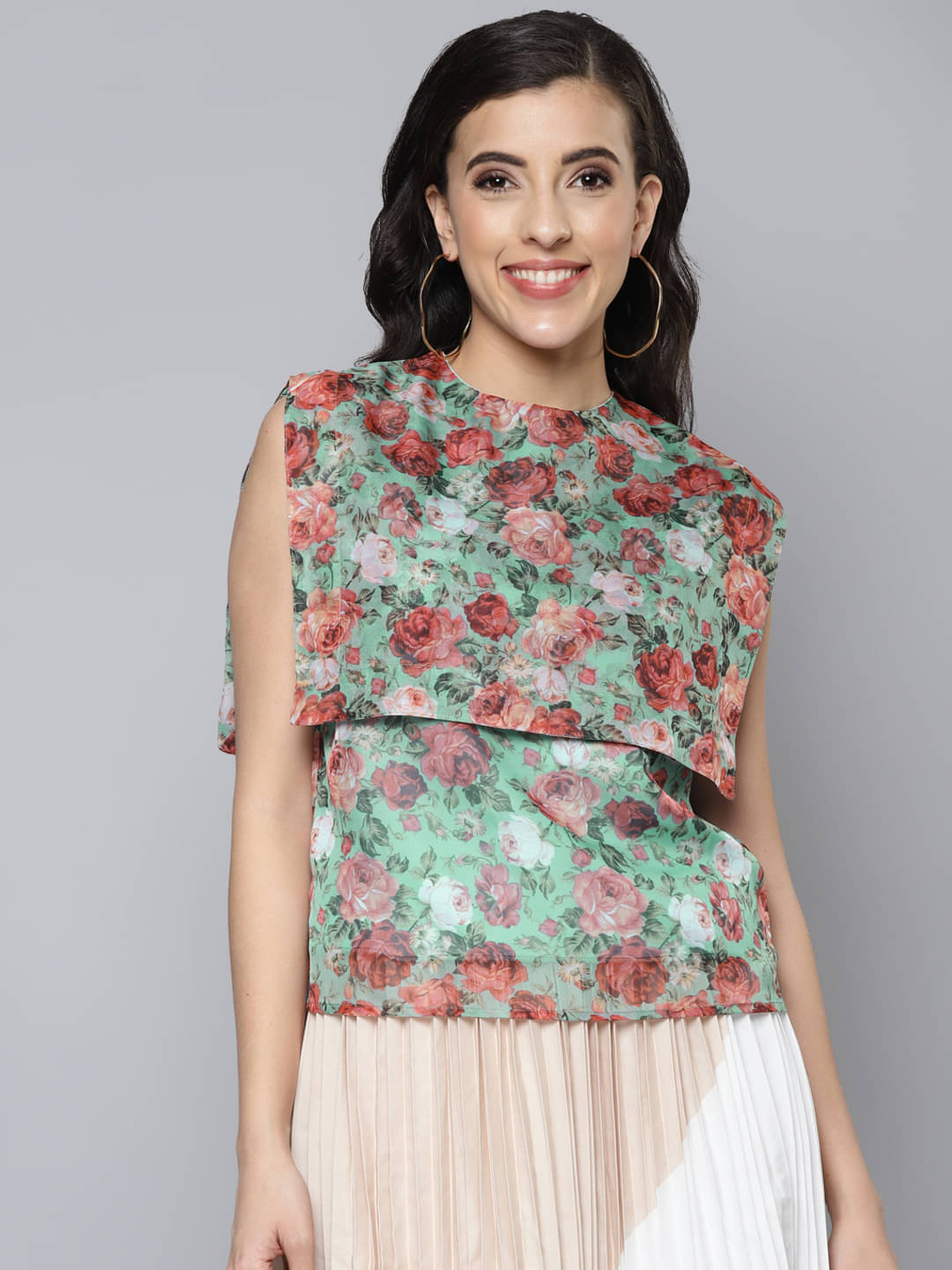     			Sassafras Women's Polyester Regular Top ( Mint Green )