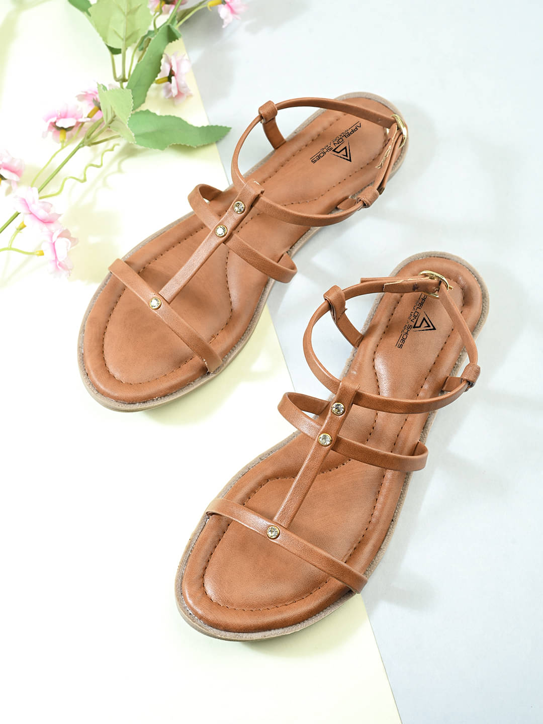     			APPELON Tan Women's Flats