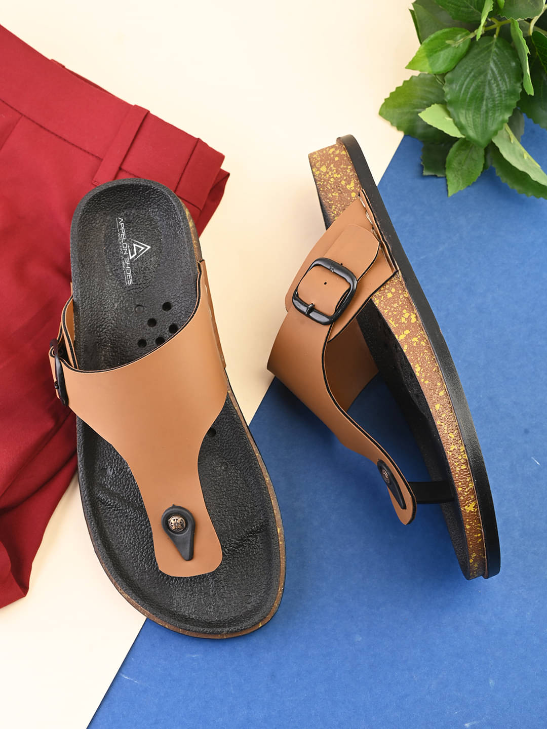     			APPELON Tan Women's Flats
