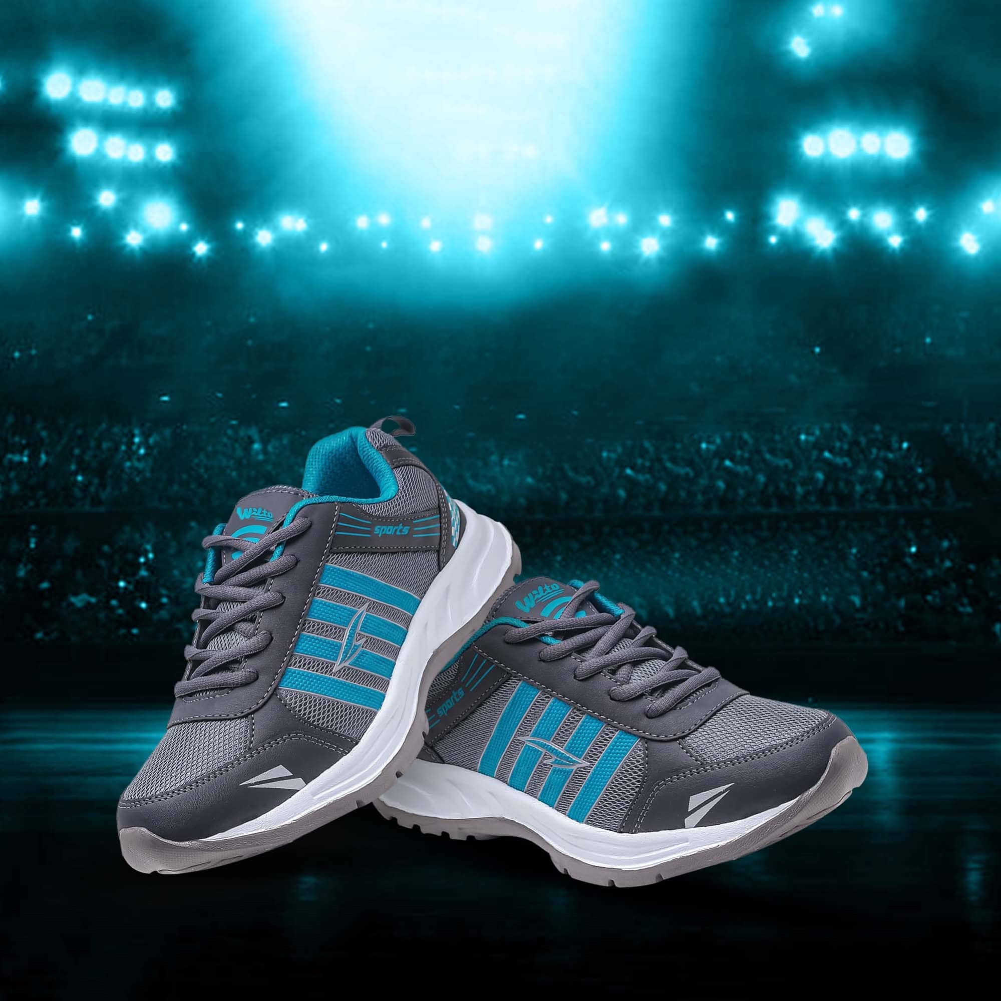 ASIAN WONDER-21 Dark Grey Men's Sports Running Shoes - Sports Shoes | Buy online on ZillyBuy
