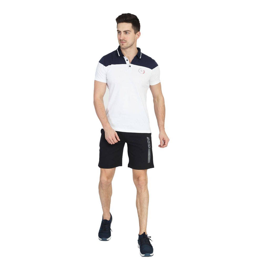     			NU9 Black Cotton Blend Men's Gym Shorts ( Pack of 1 )