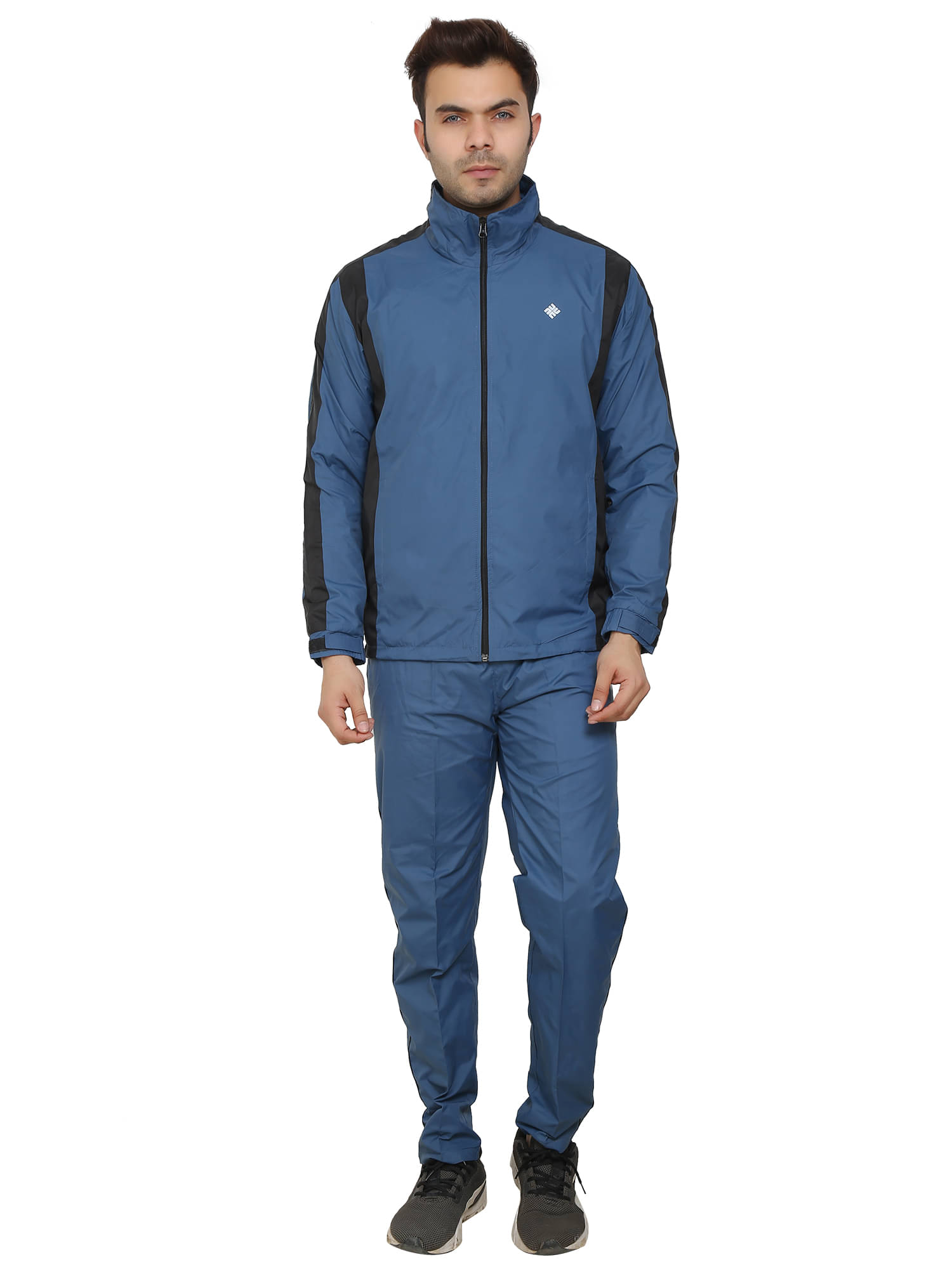     			NU9 Light Blue Polyester Regular Fit Men's Tracksuit ( Pack of 1 )