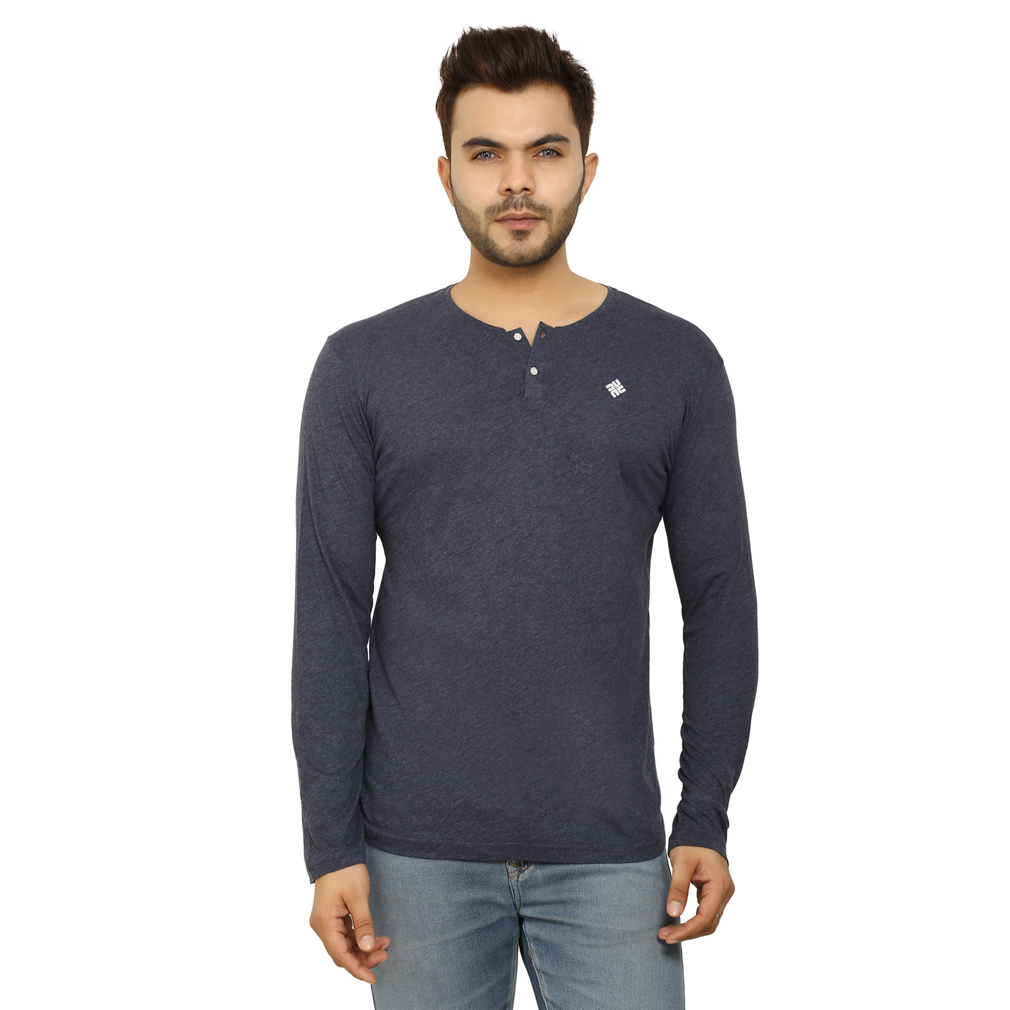 NU9 Navy Cotton Regular Fit Men's Sports Polo T-Shirt ( Pack of 1 )     			NU9 Navy Cotton Regular Fit Men's Sports Polo T-Shirt ( Pack of 1 )