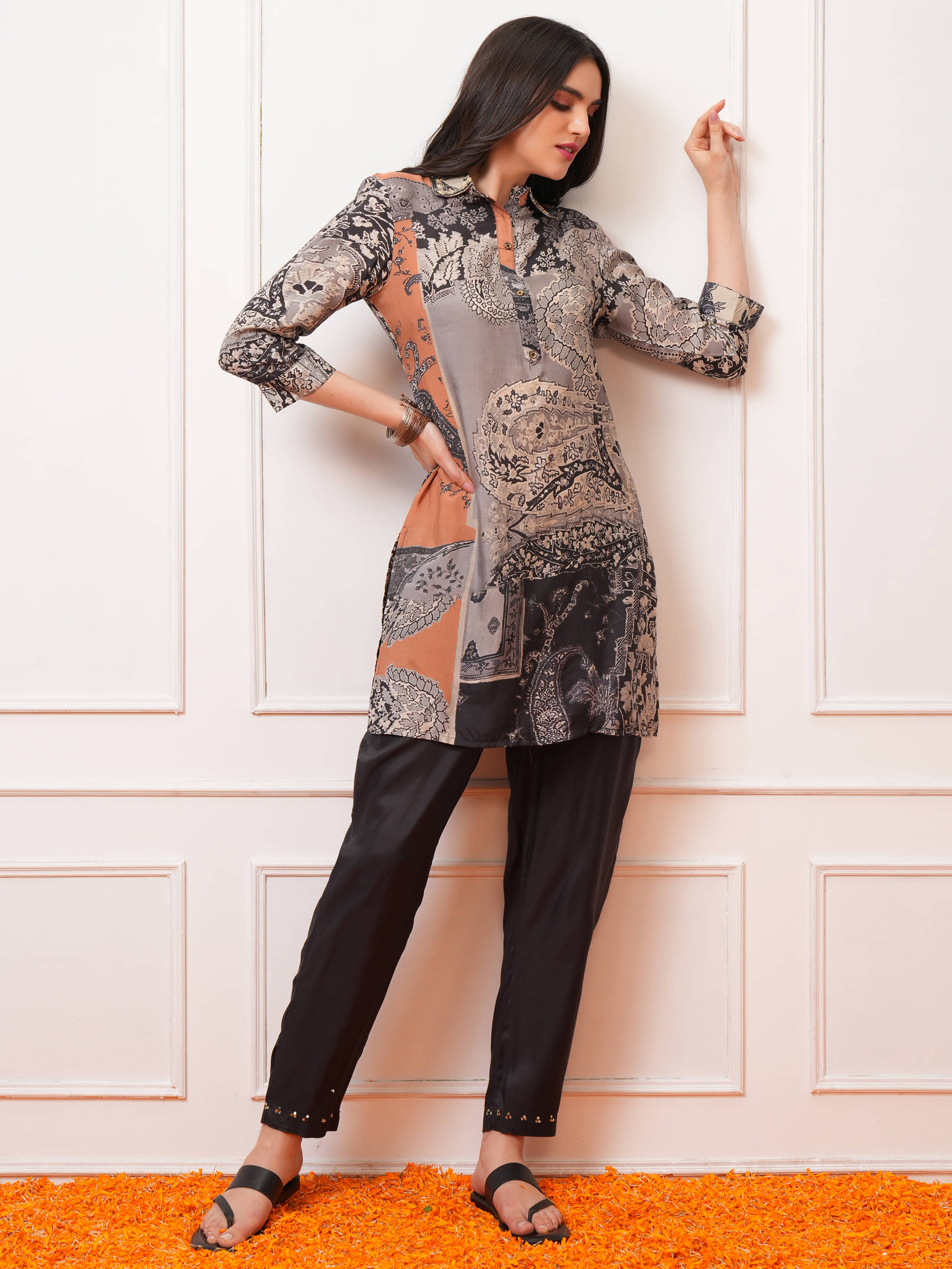     			Vishudh Women Top With Trousers Co-Ord Set ( Multi Color )