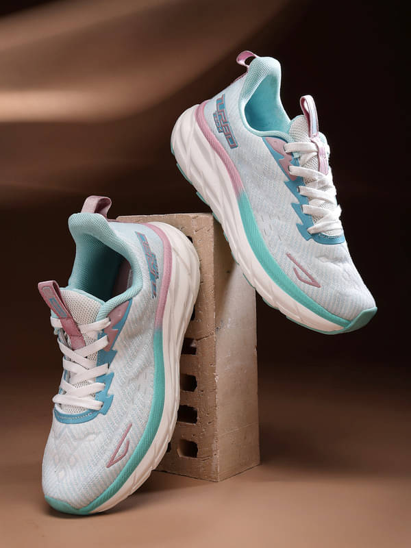     			Action - White Women's Running Shoes