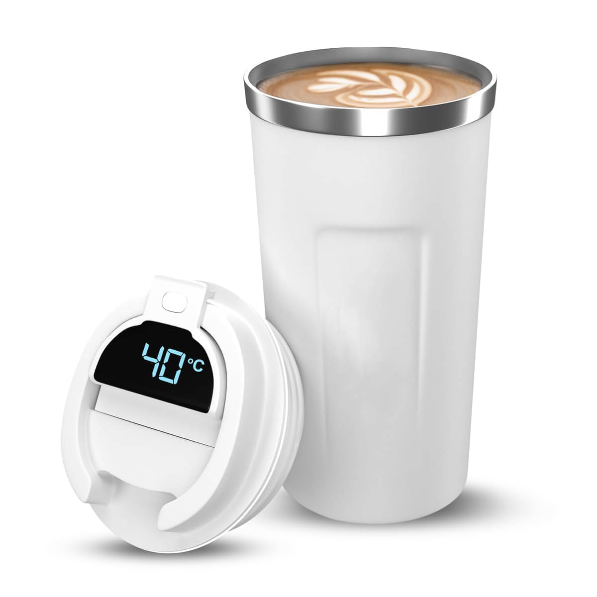     			CRAYLUXE Temperature Display Stainless Steel Coffee Mug 510 mL ( Pack of 1 )