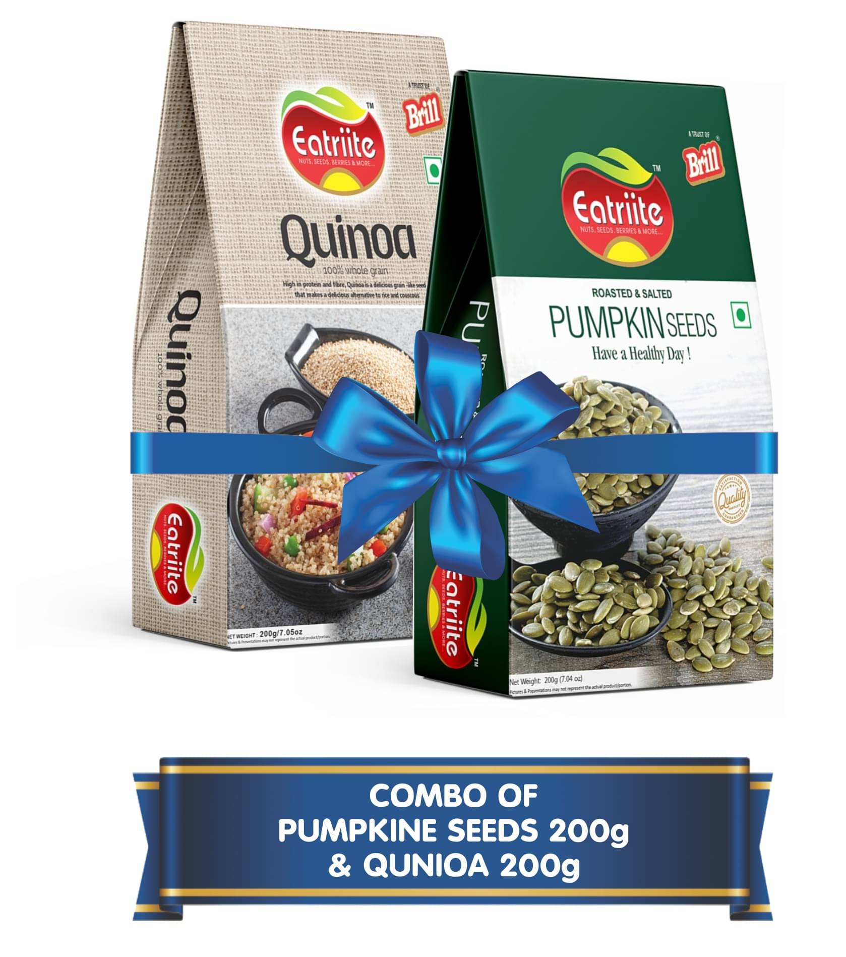     			EATRIITE Quinoa Seeds,Pumpkin Seeds 400 g Pack of 2