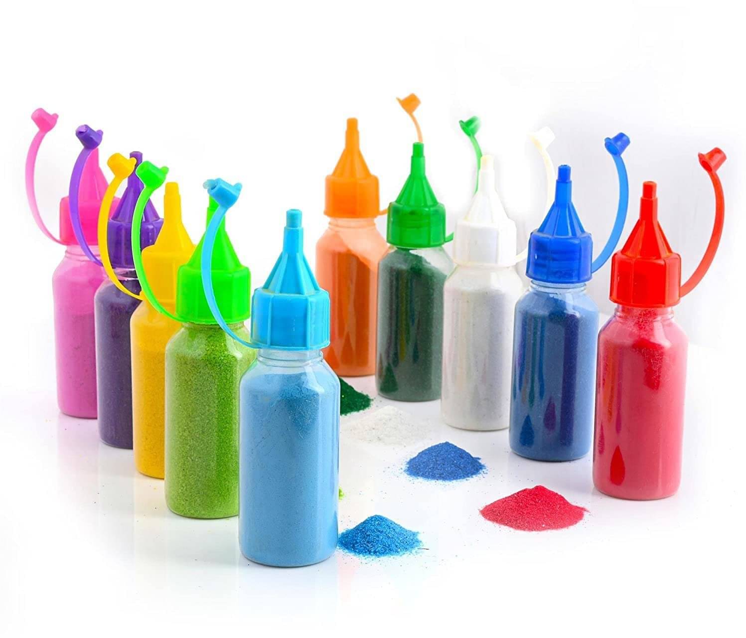     			Funku Fashion Multicolour Powder Rangoli - Pack of 10