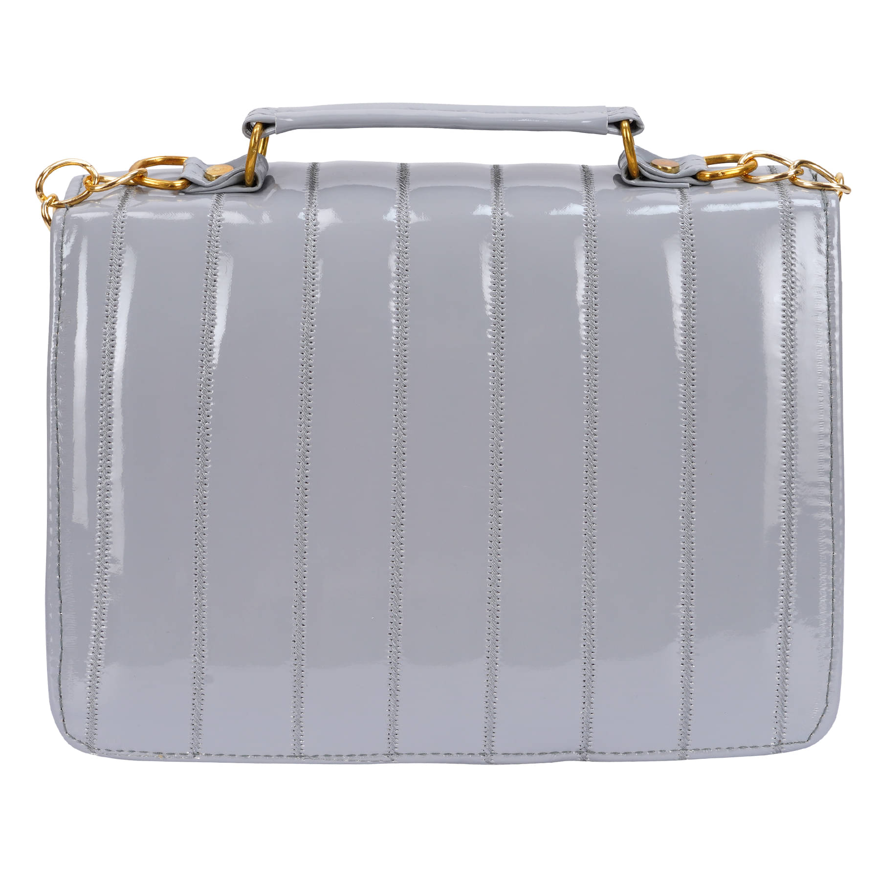     			GLOBALGOODS Sling Bag Faux Leather Set of 1 ( Grey )
