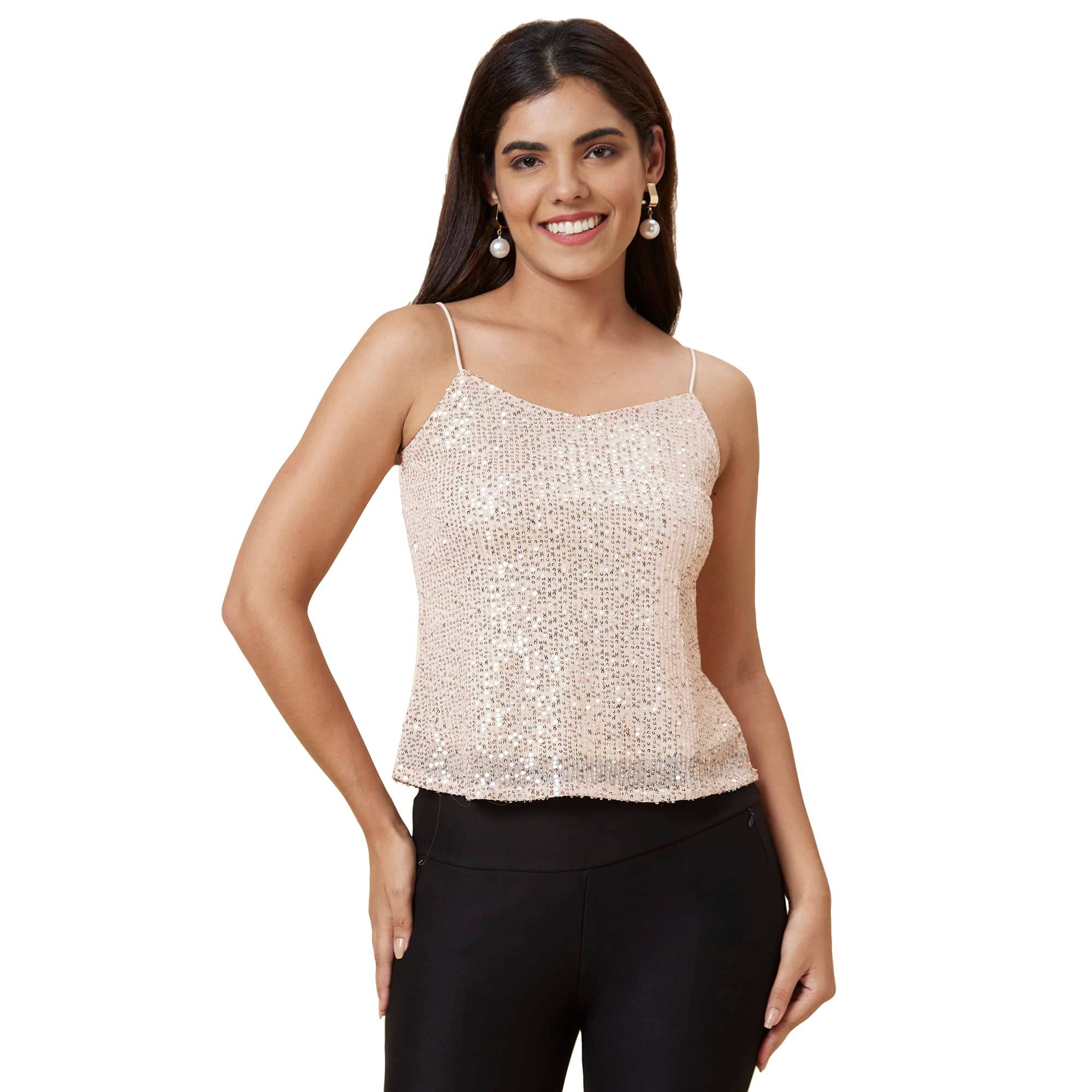     			Globus Women's Polyester Crop Top ( Brown )