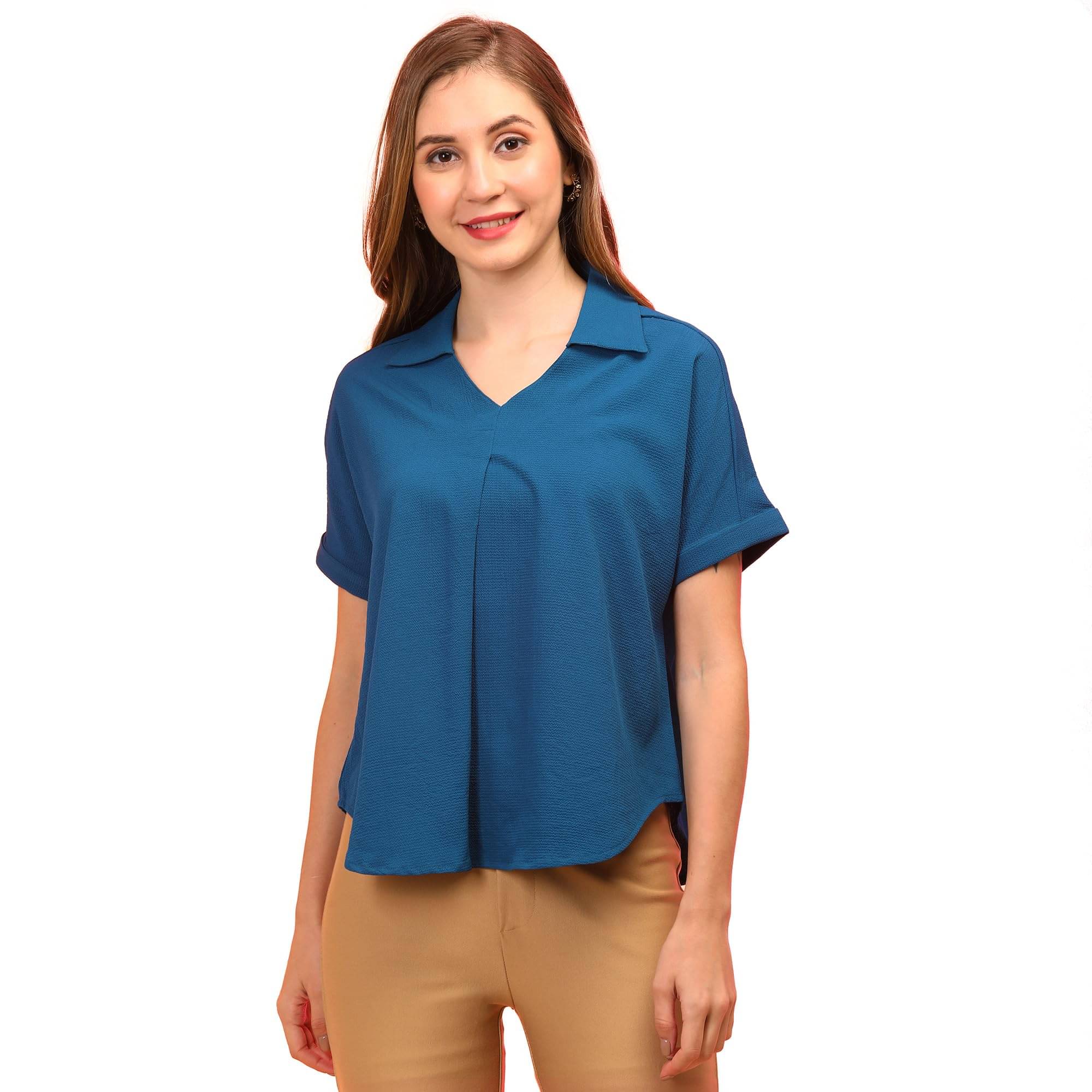     			Globus Women's Polyester Tunic ( Green )