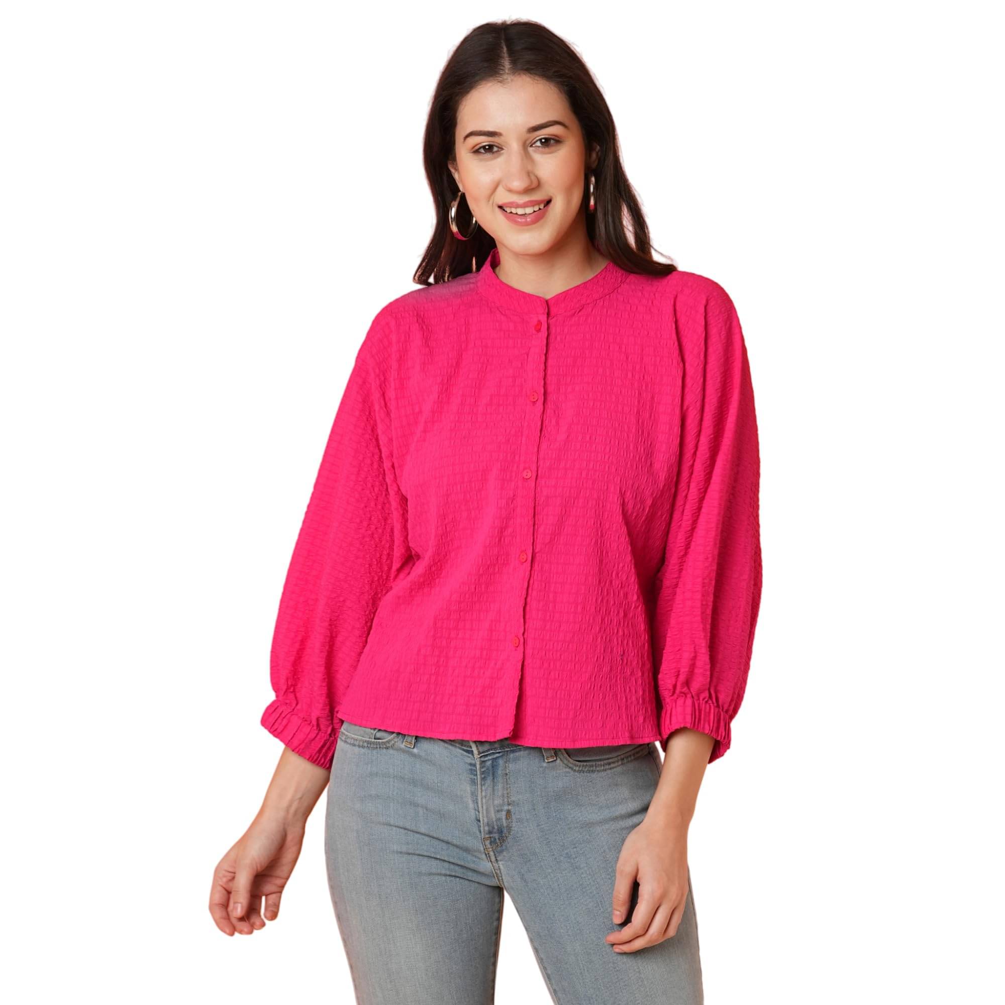     			Globus Women's Polyester Tunic ( Pink )