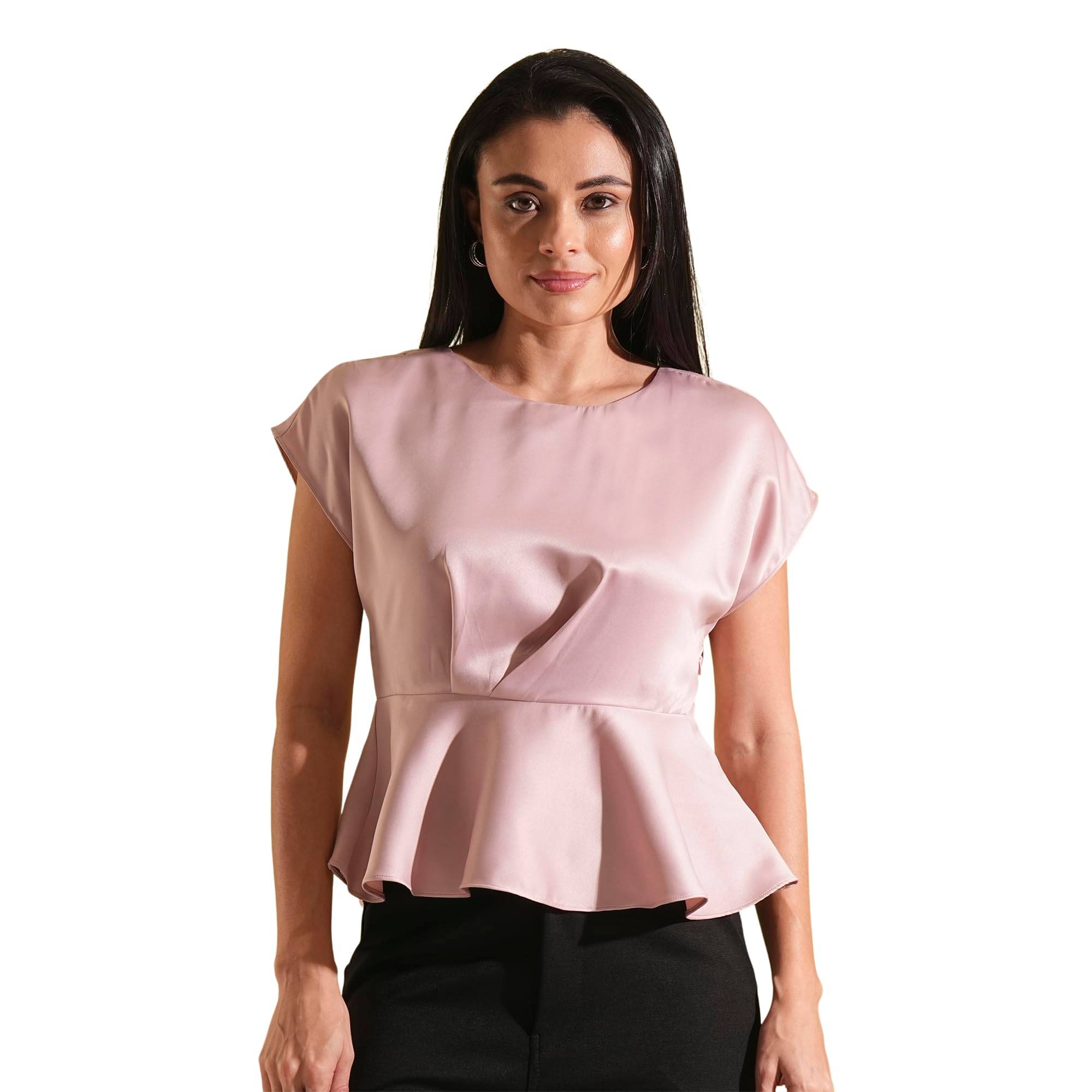     			Globus Women's Satin A-Line Top ( Pink )